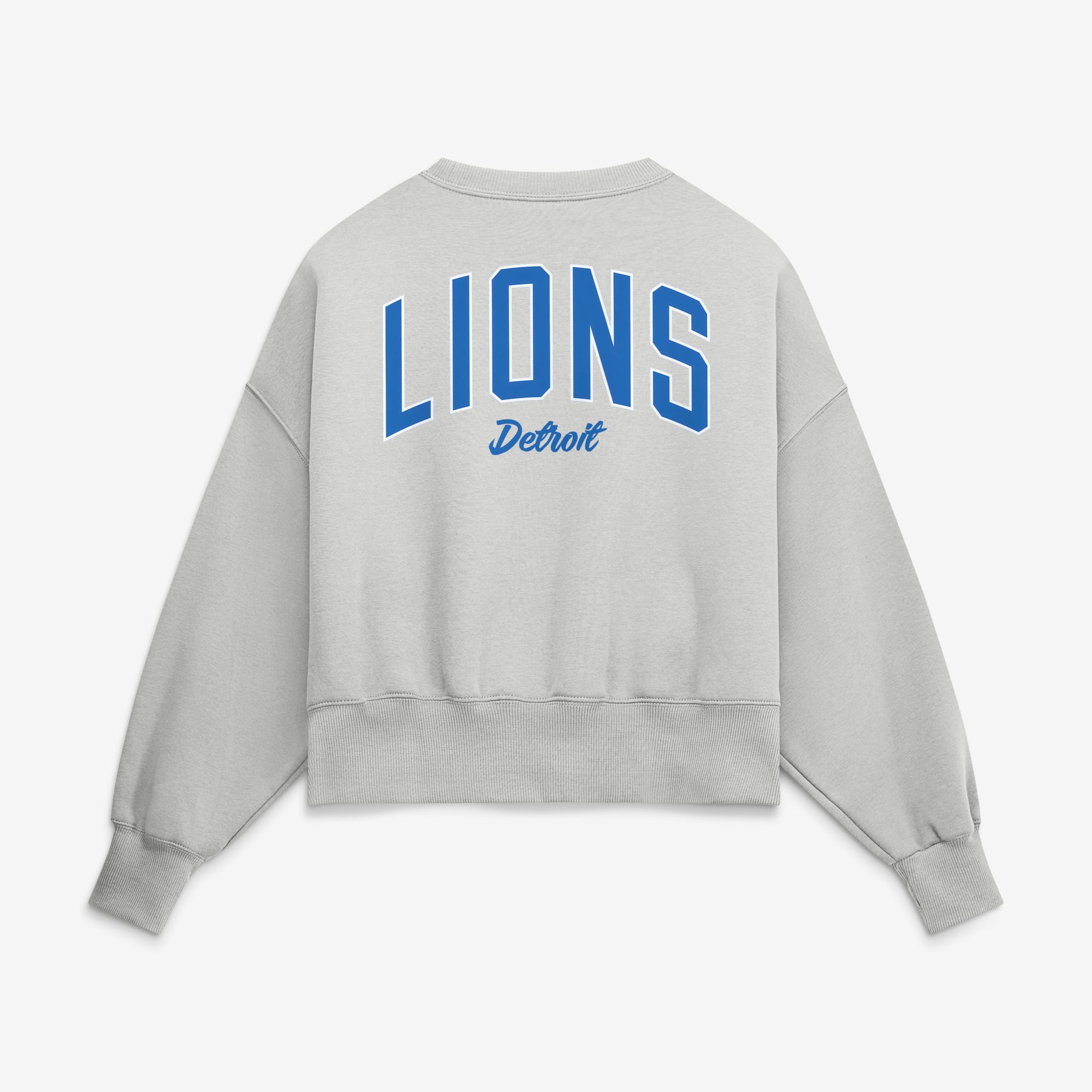 Sweat-shirt polaire surdimensionné Nike Detroit Lions Primetime Phoenix gris pour femme