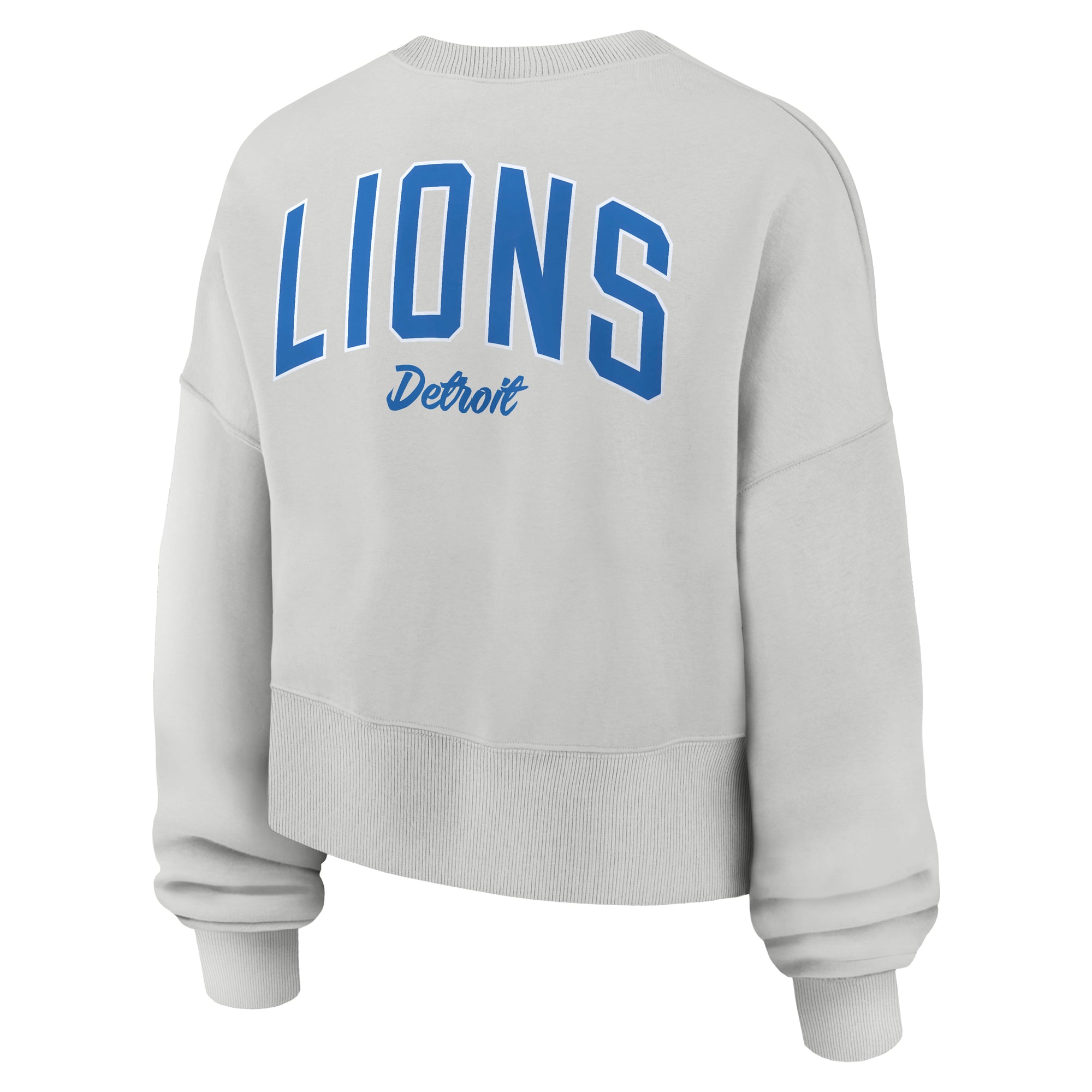 Sweat-shirt polaire surdimensionné Nike Detroit Lions Primetime Phoenix gris pour femme
