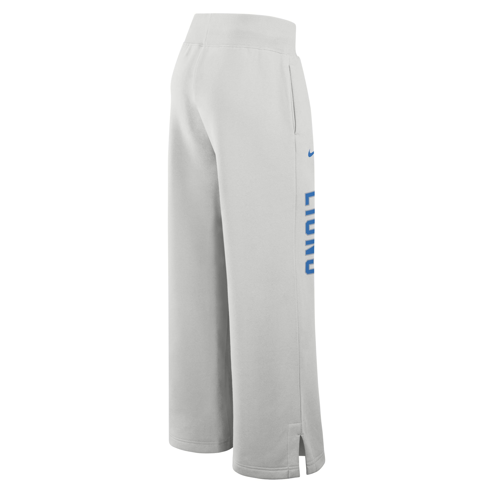 Pantalon de survêtement Nike Detroit Lions Primetime Phoenix Fleece à jambes larges pour femme, gris