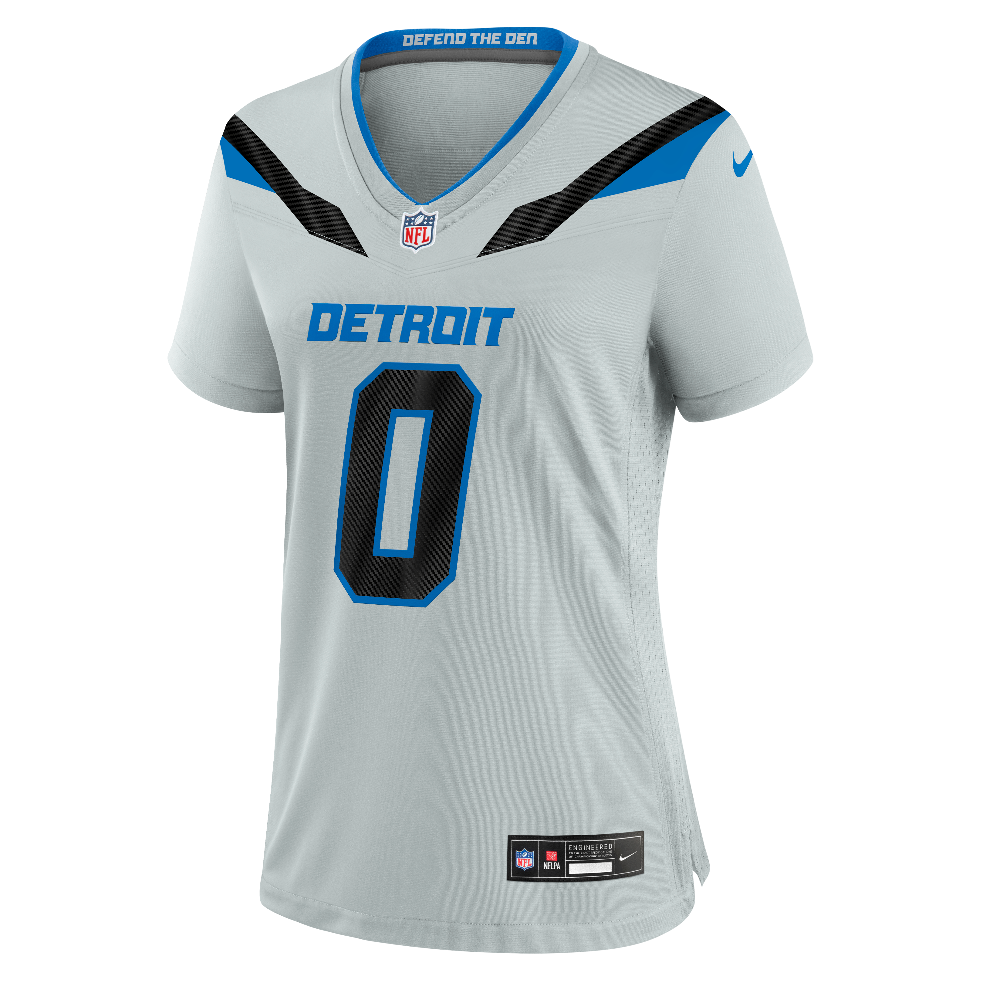 Women's Nike Jahmyr Gibbs Silver Detroit Lions 2026 Rivalries Collection Game Jersey