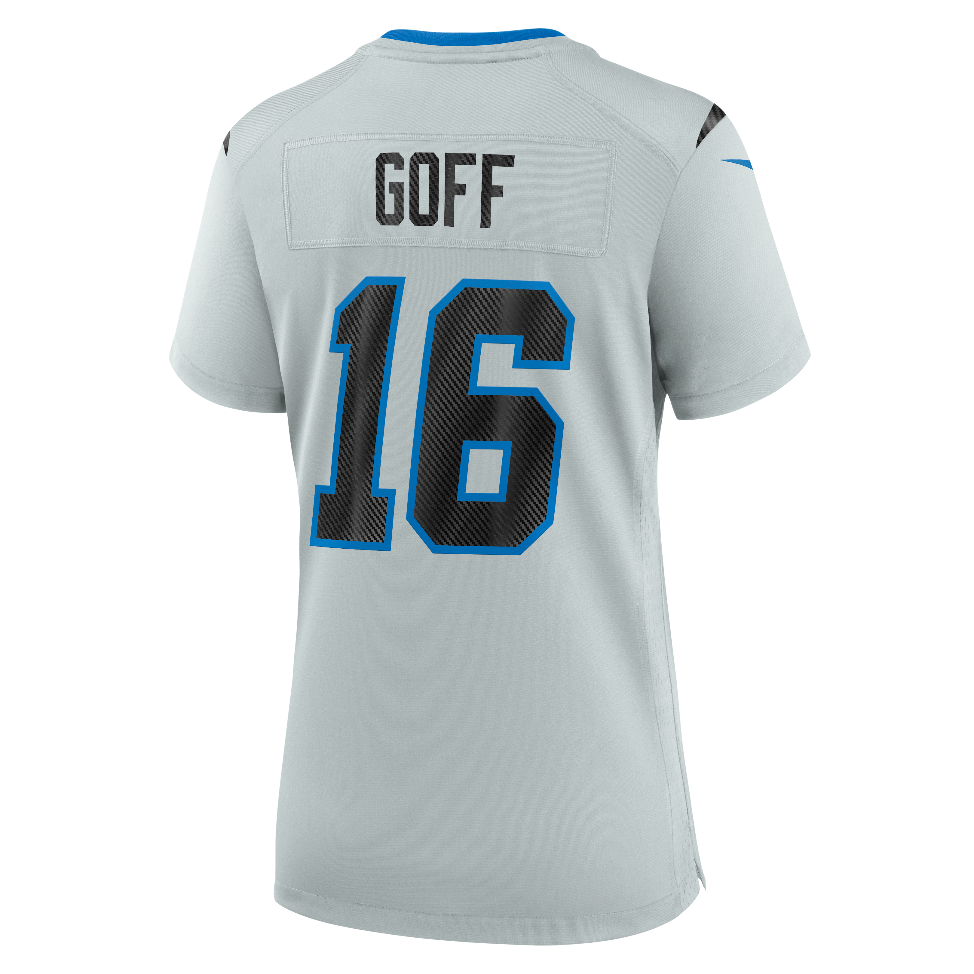 Women's Nike Jared Goff Silver Detroit Lions 2026 Rivalries Collection Game Jersey