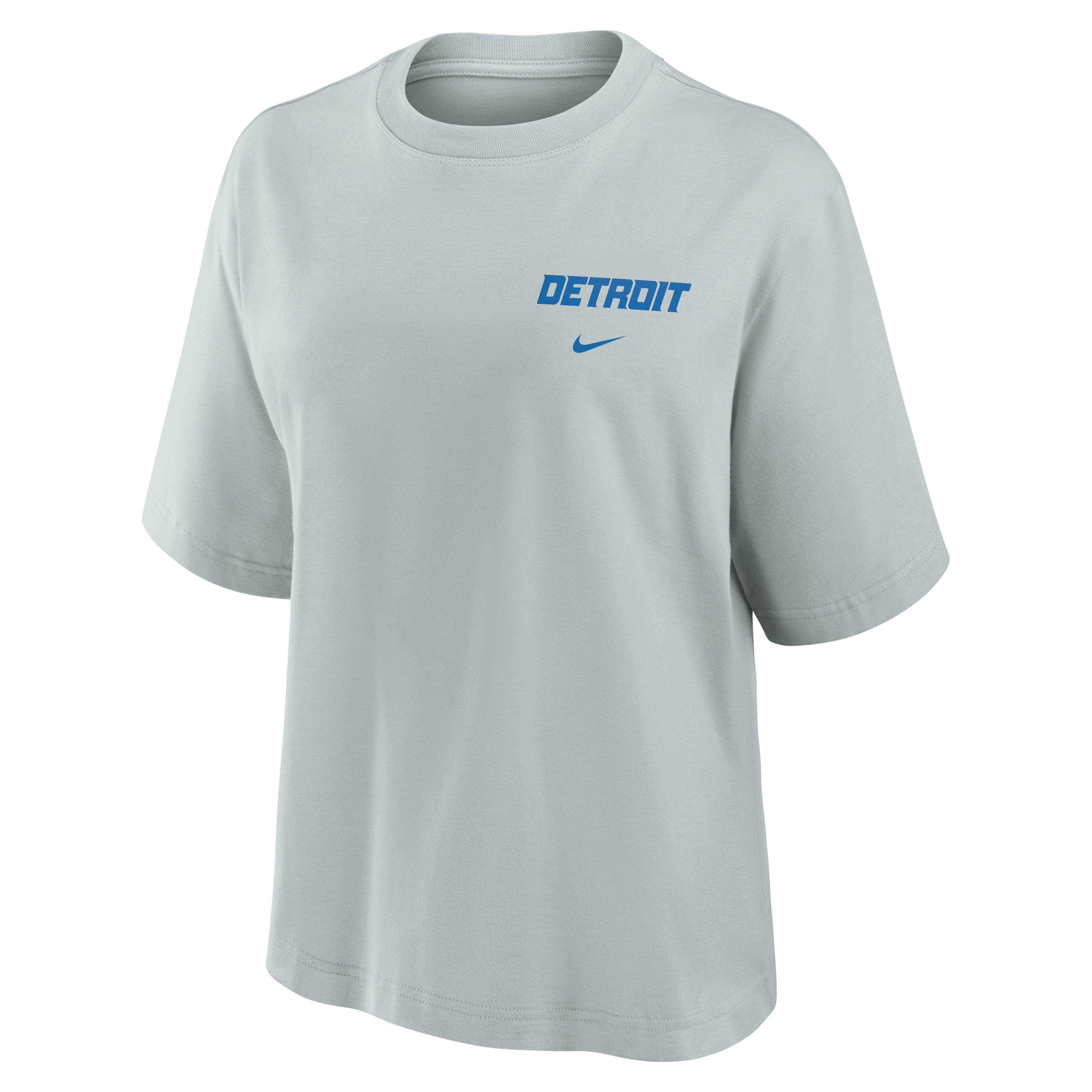 Women's Nike Silver Detroit Lions 2026 Rivalries Collection Boxy T-Shirt