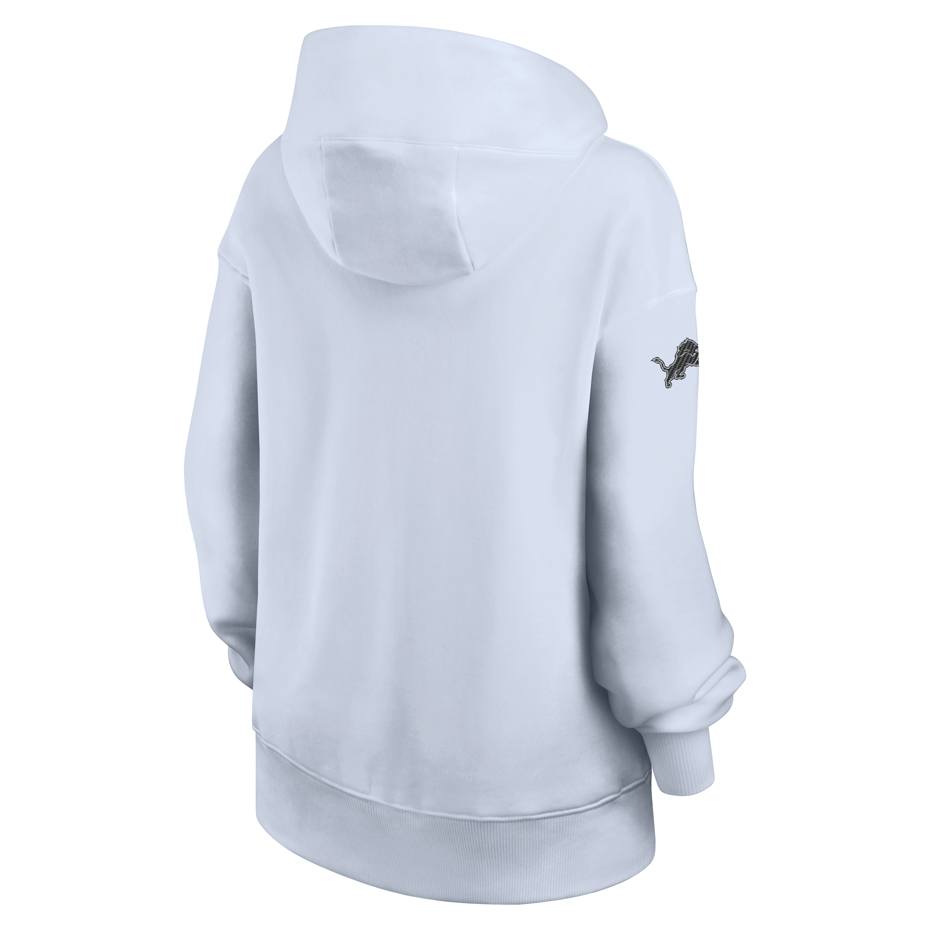 Women's Nike  Silver Detroit Lions 2026 Rivalries Collection Oversized Pullover Hoodie