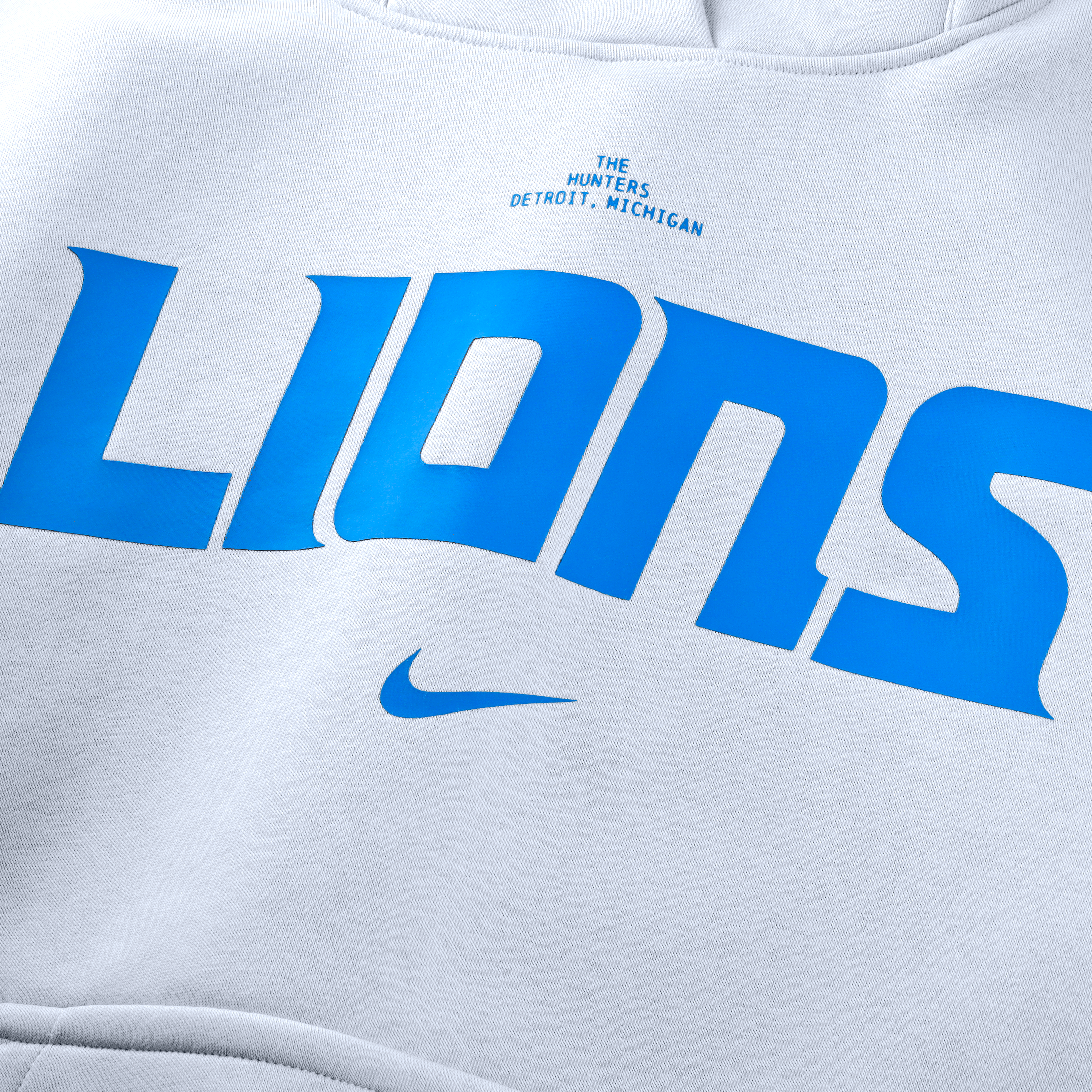 Women's Nike  Silver Detroit Lions 2026 Rivalries Collection Oversized Pullover Hoodie