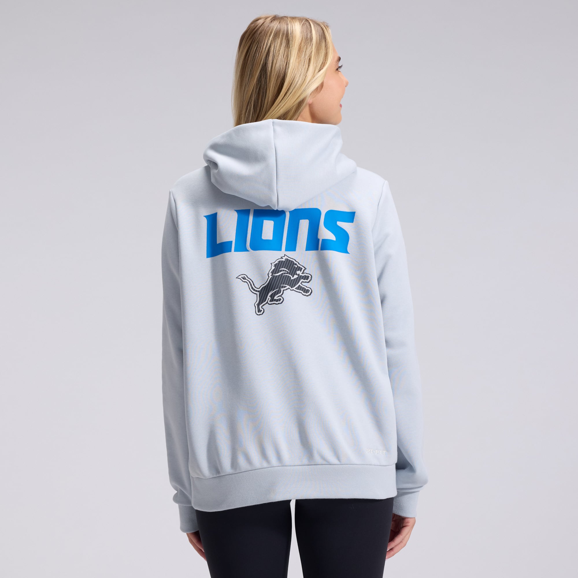Women's Nike  Silver Detroit Lions 2026 Rivalries Collection Standard Issue Sideline Pullover Hoodie