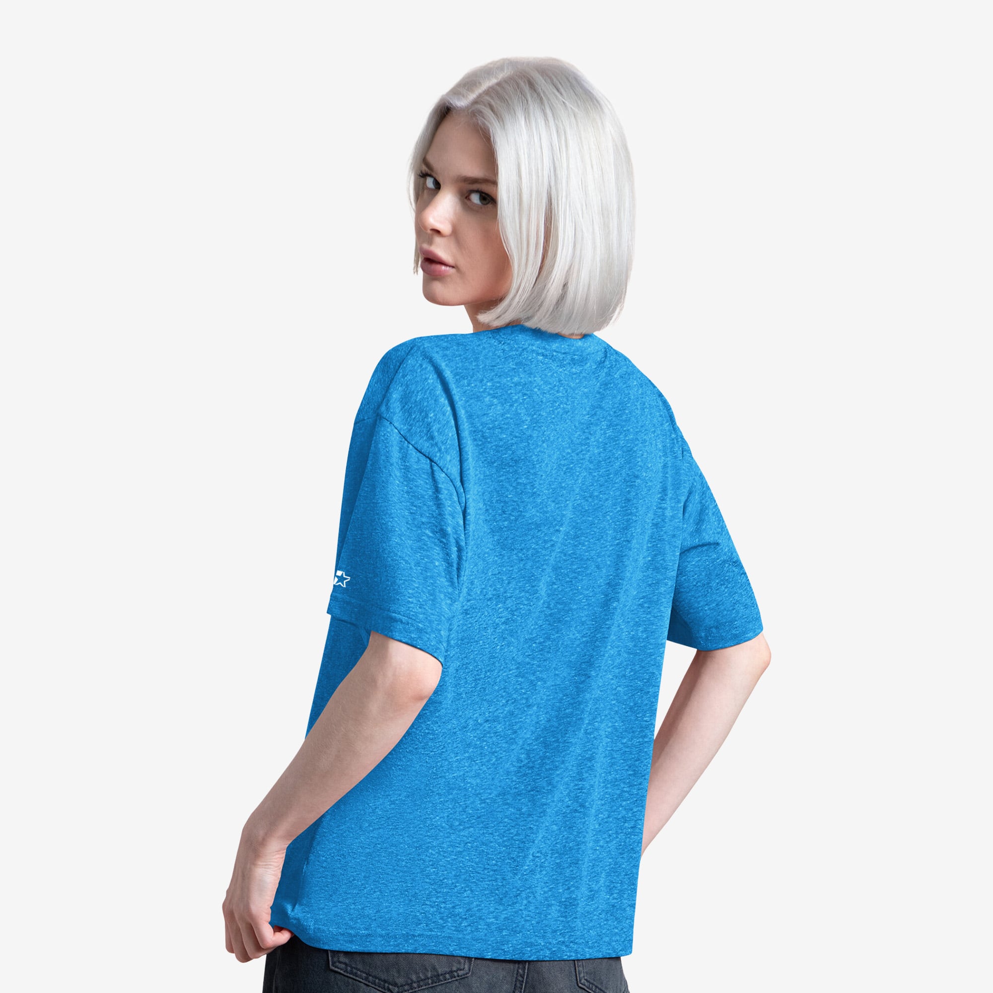 T-shirt Starter Blue Detroit Lions Jump Shot pour femmes