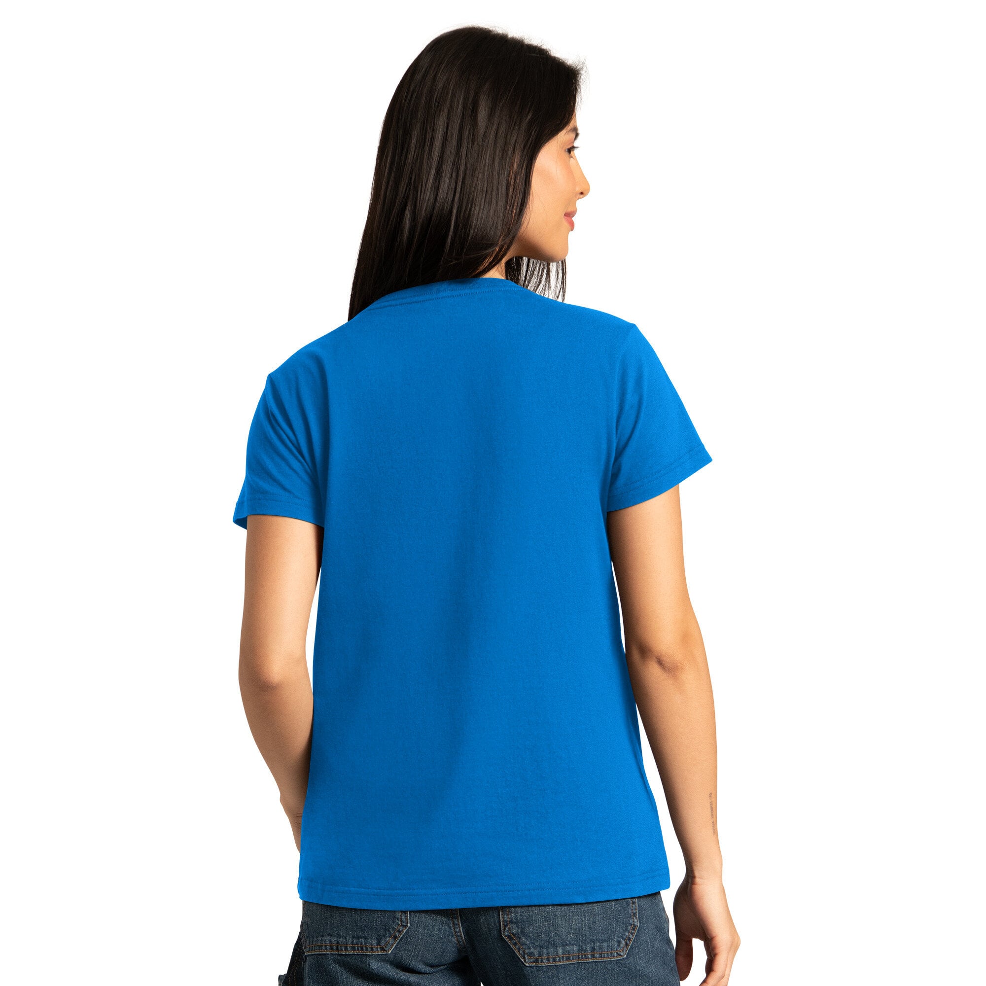 Pack de t-shirts à manches courtes et longues Detroit Lions pour femmes, bleu/gris.