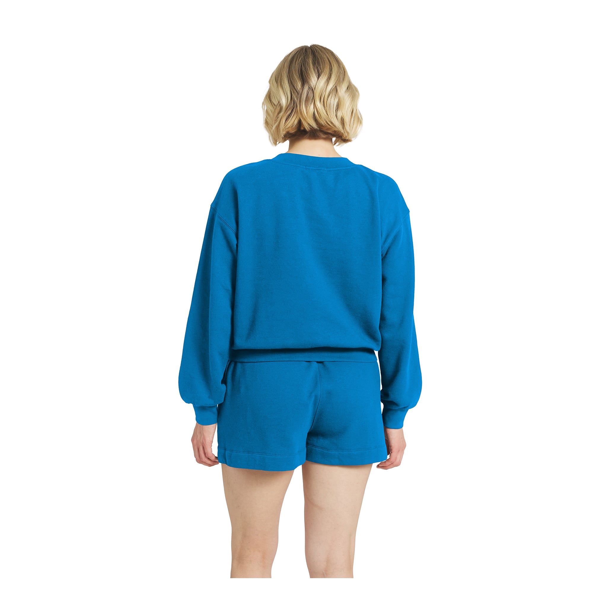 Women's WEAR by Erin Andrews Blue Detroit Lions Fleece V-Neck Lounge Set