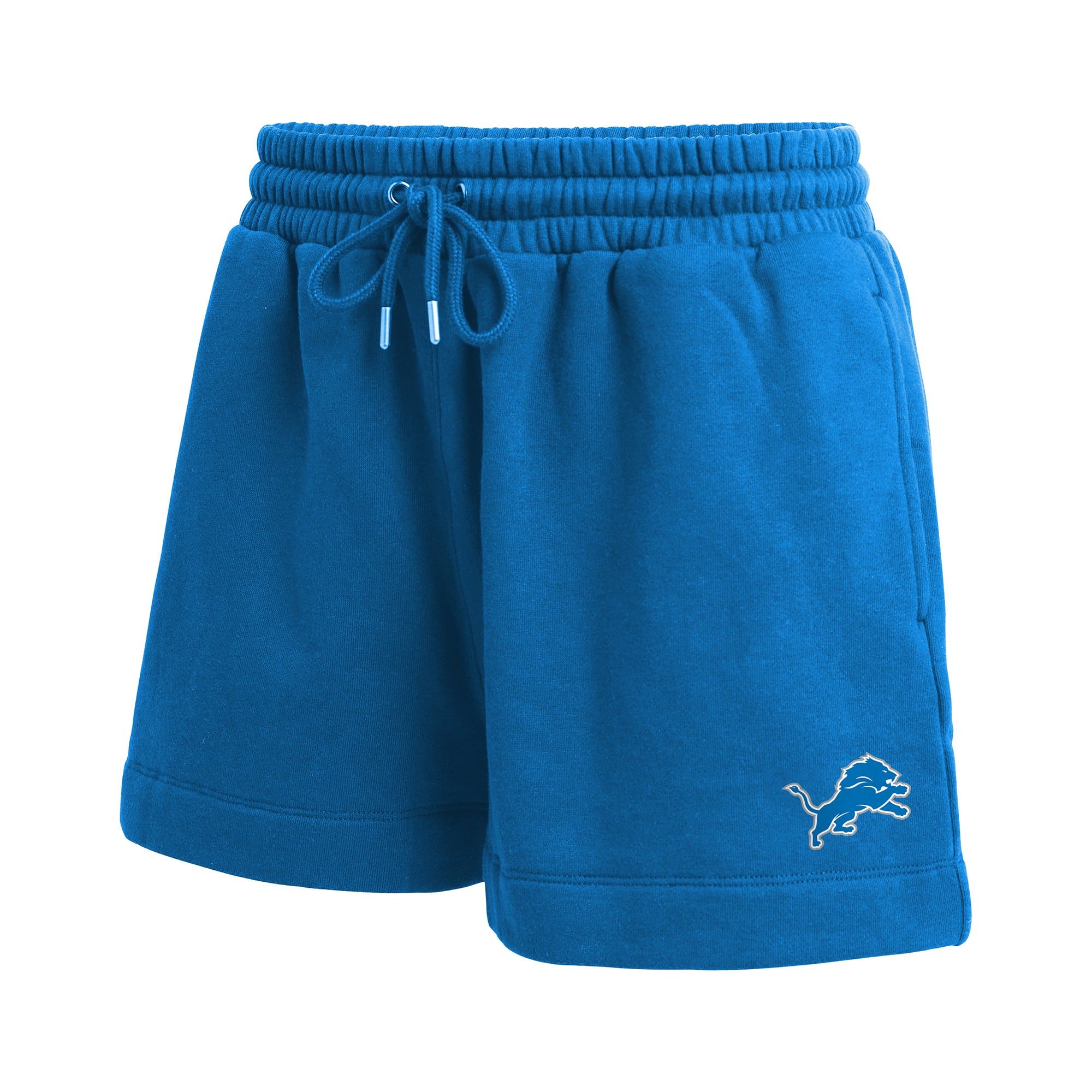 Women's WEAR by Erin Andrews Blue Detroit Lions Fleece V-Neck Lounge Set