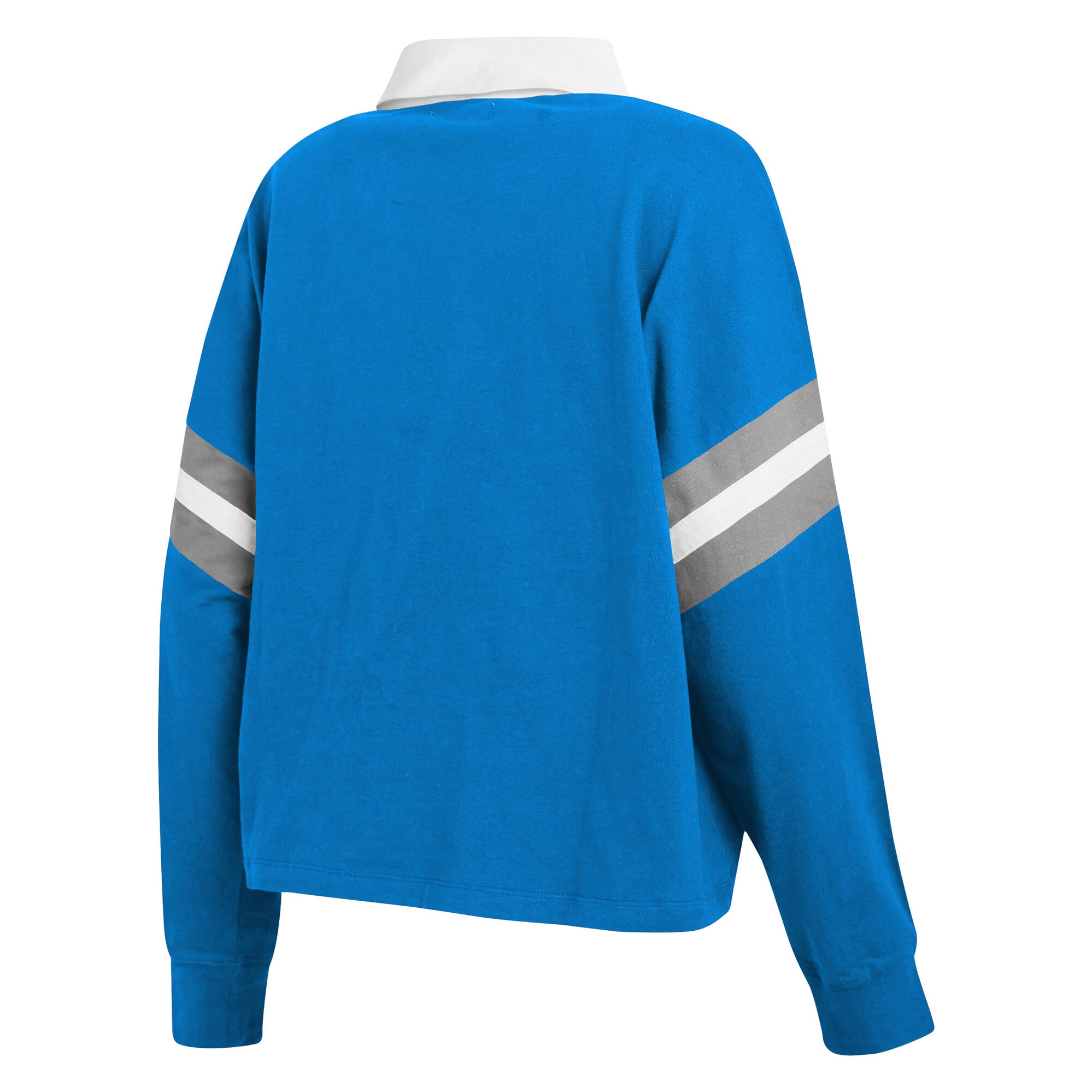 Women's WEAR by Erin Andrews  Blue Detroit Lions Rugby Long Sleeve T-Shirt