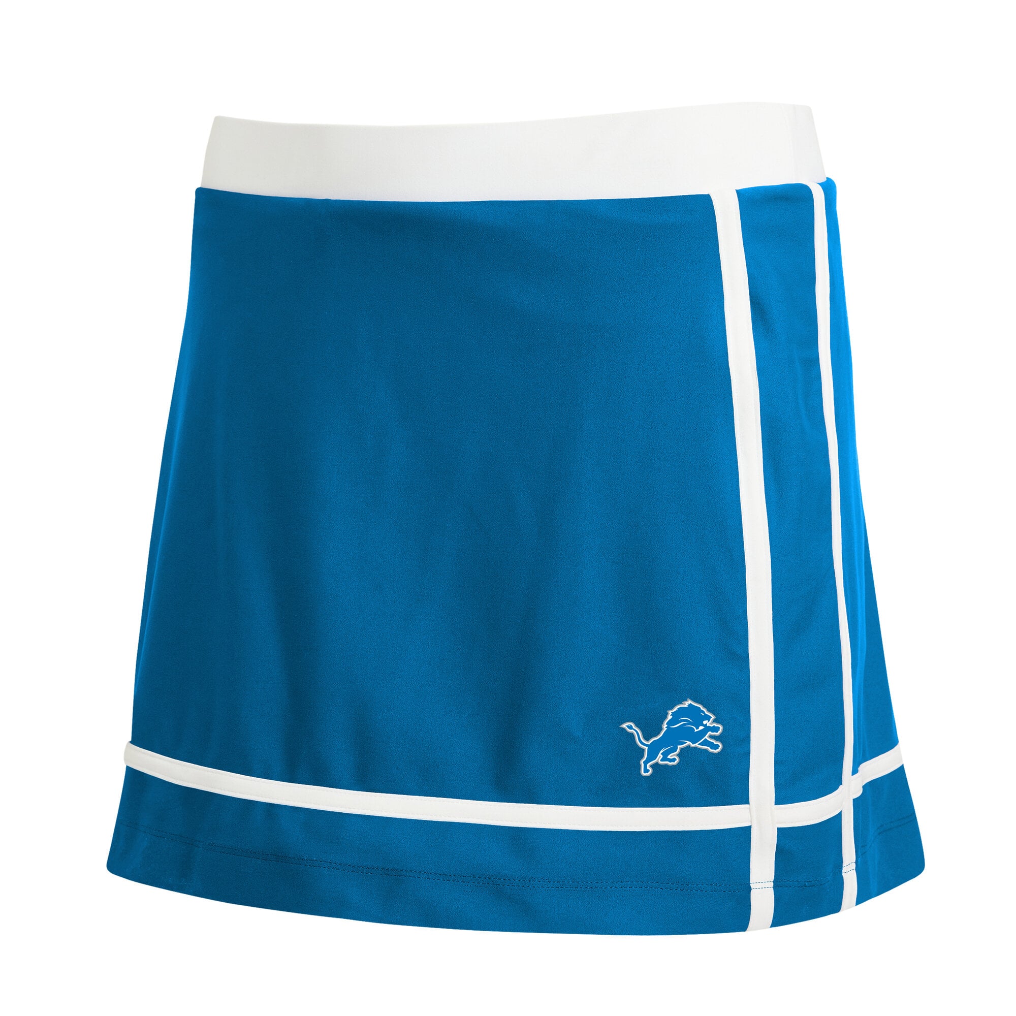Women's WEAR by Erin Andrews Blue Detroit Lions Stripe Skort