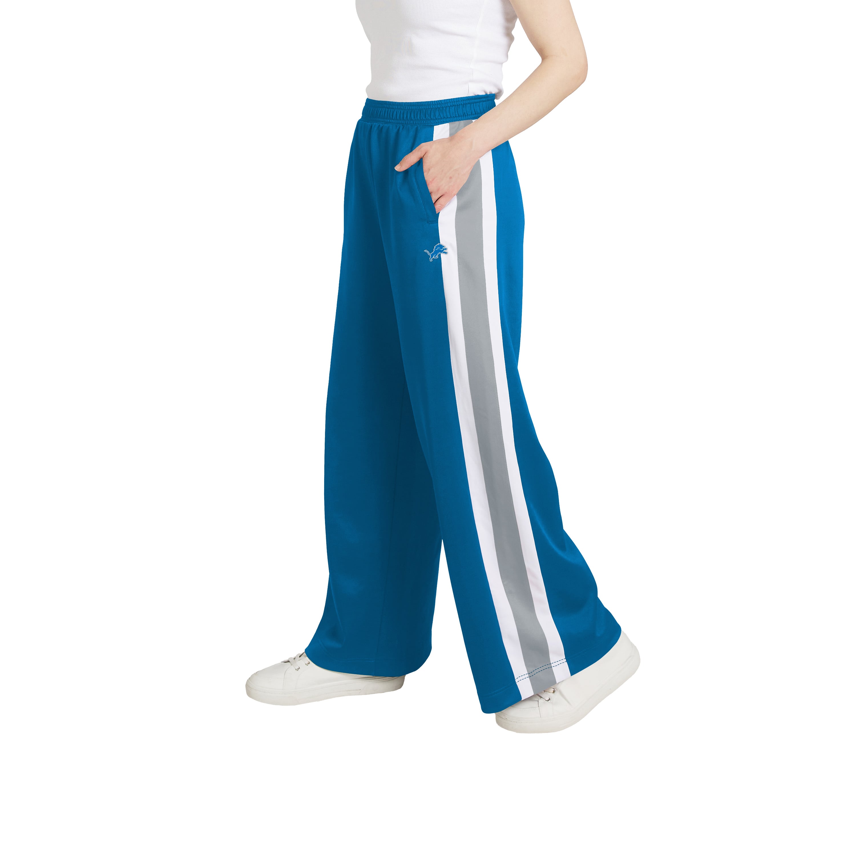 Pantalon de survêtement rayé Detroit Lions pour femmes la marque WEAR by Erin Andrews