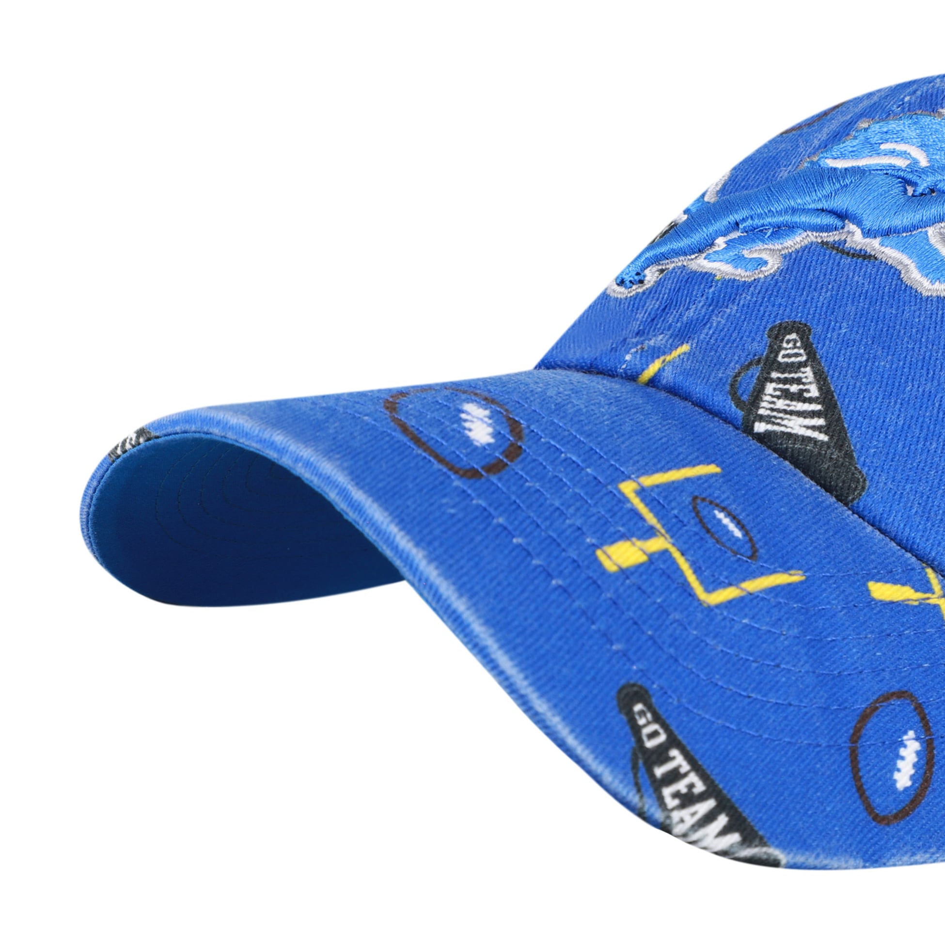 Youth '47 Blue Detroit Lions Stomping Ground Clean Up Adjustable Hat