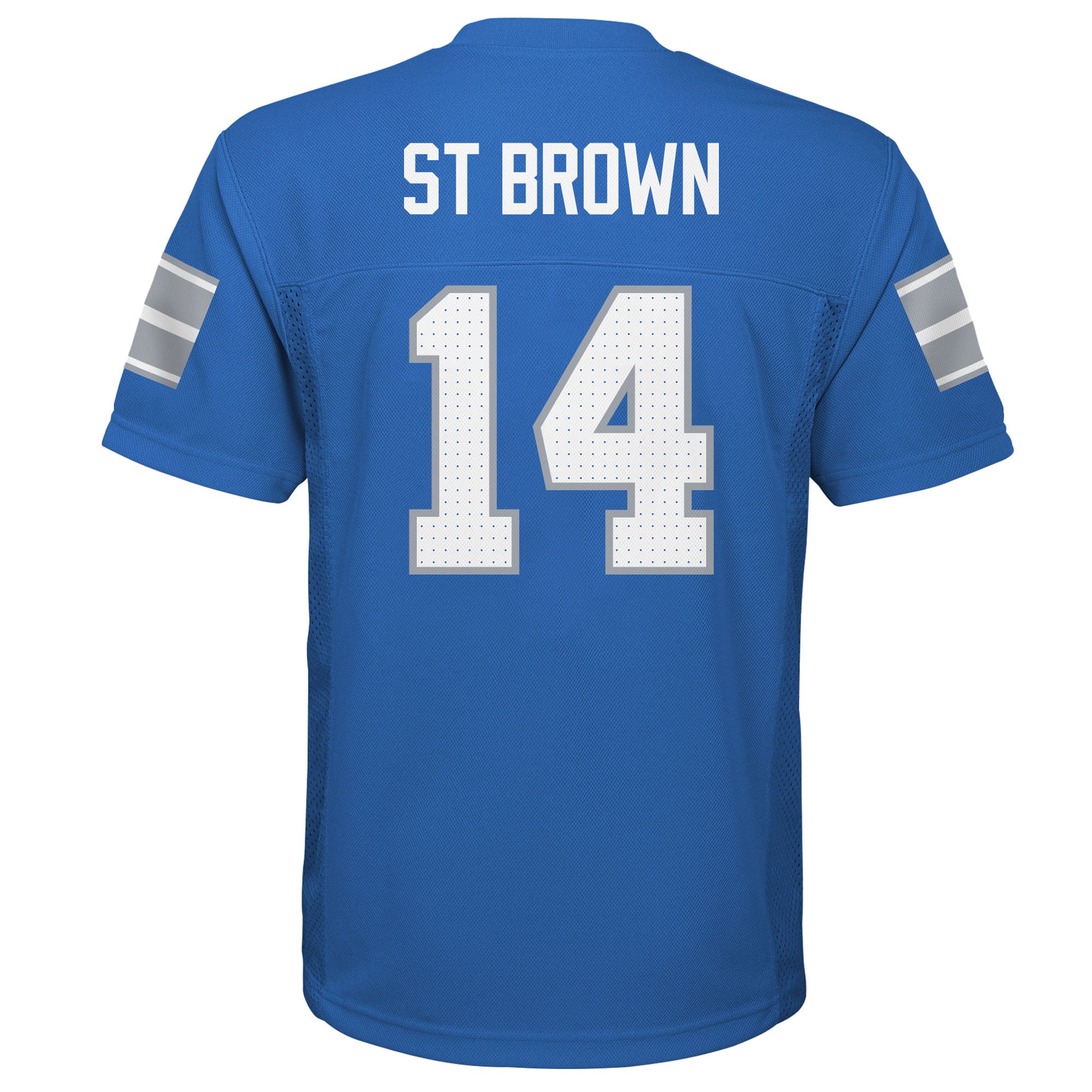 Youth Amon-Ra St. Brown Blue Detroit Lions Replica Jersey