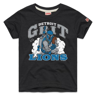 Detroit Lions Homage Youth Star Wars x NFL Tri-Blend T-Shirt - Black