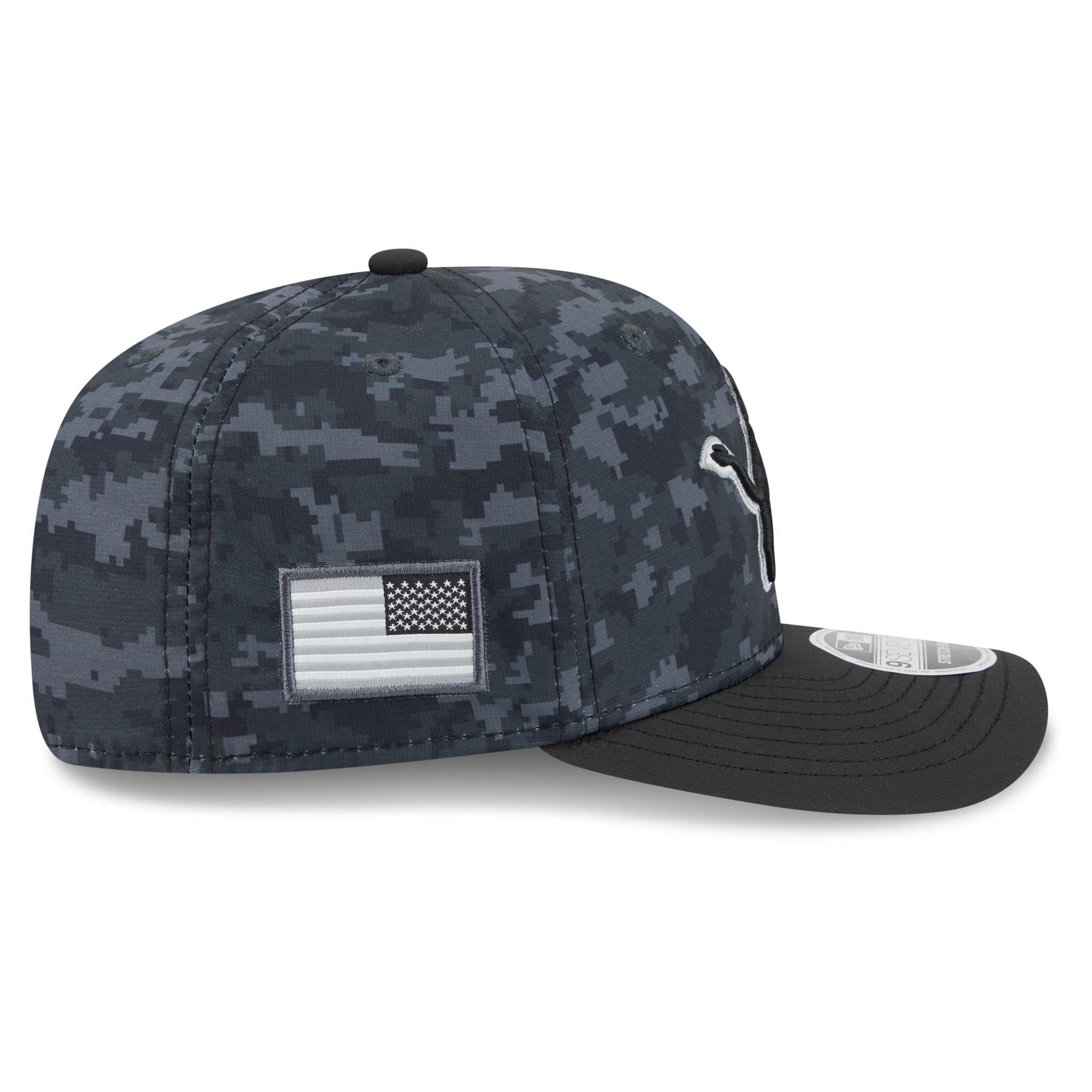 Casquette ajustable New Era noire Detroit Lions 2026 Salute To Service 9SEVENTY pour jeunes