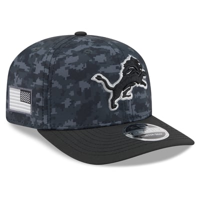 Detroit Lions New Era Youth 2026 Salute To Service 9SEVENTY Adjustable Hat - Black
