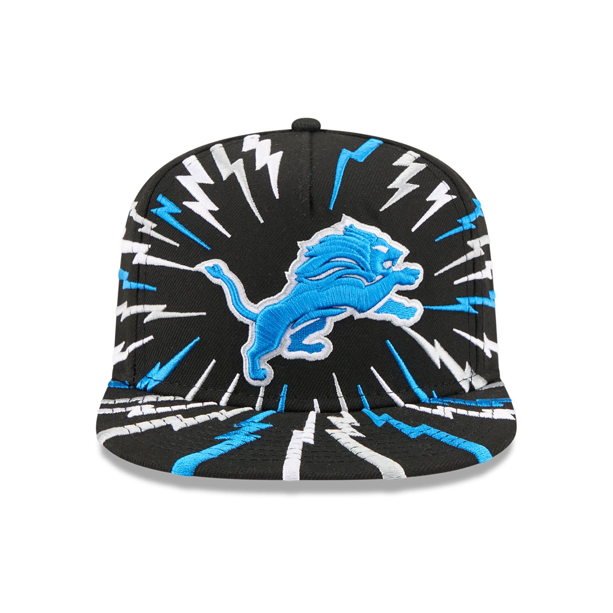 Casquette snapback New Era 9FIFTY Bolt A-Frame noire pour jeunes des Lions de Détroit