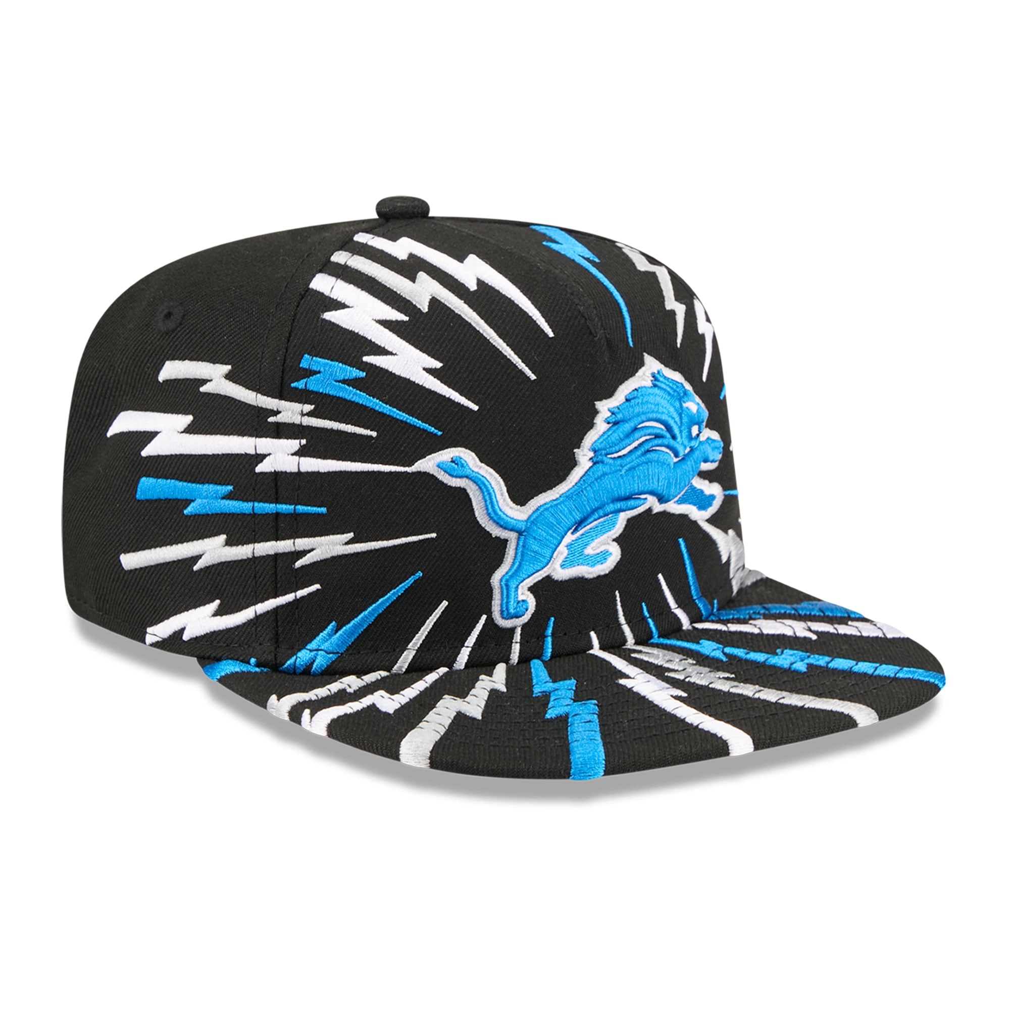 Casquette snapback New Era 9FIFTY Bolt A-Frame noire pour jeunes des Lions de Détroit