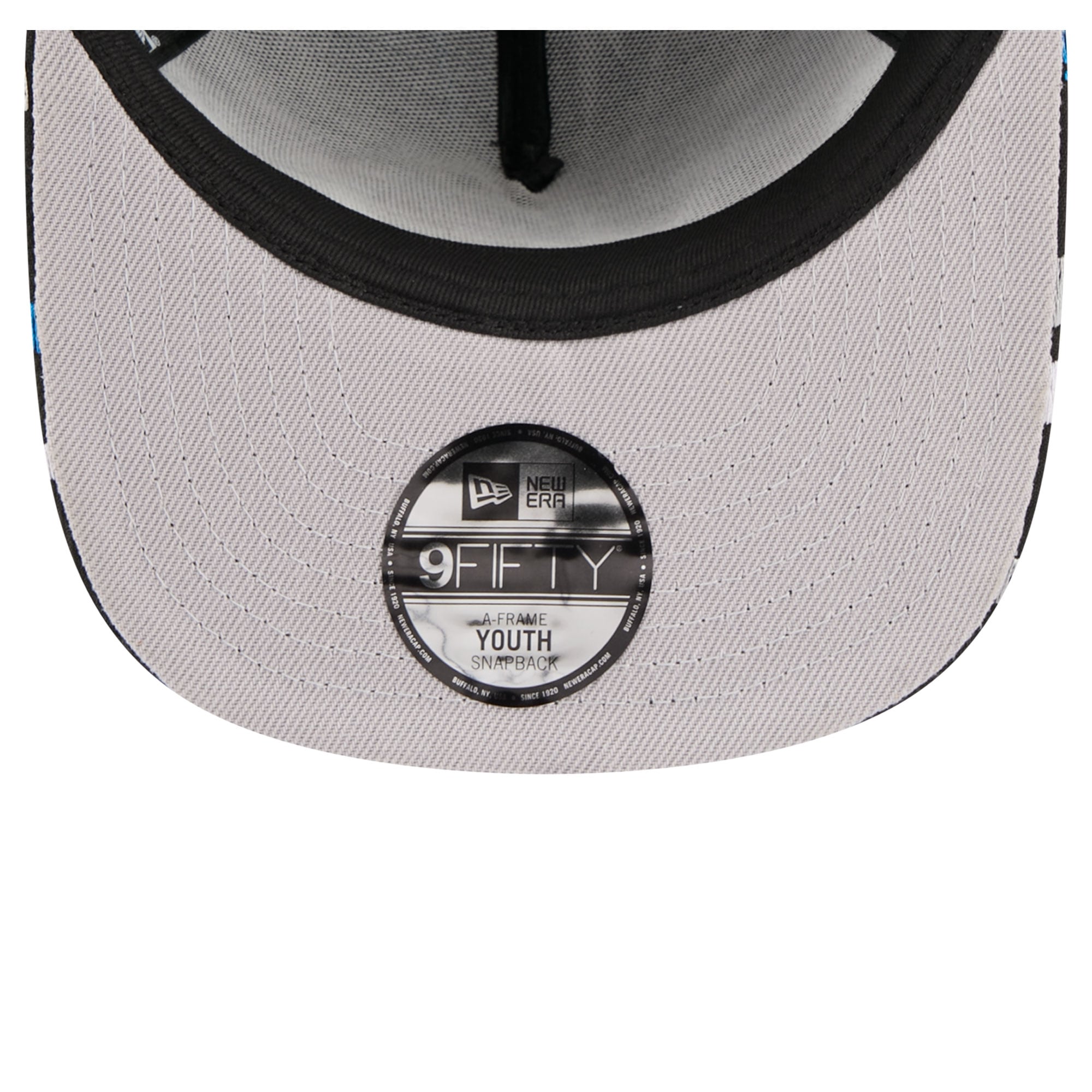 Casquette snapback New Era 9FIFTY Bolt A-Frame noire pour jeunes des Lions de Détroit