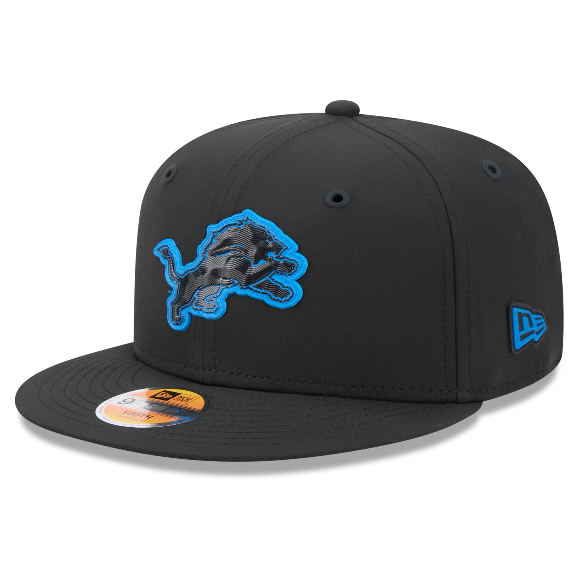 Youth New Era Blue Detroit Lions 2026 Sideline 9FIFTY Snapback Hat