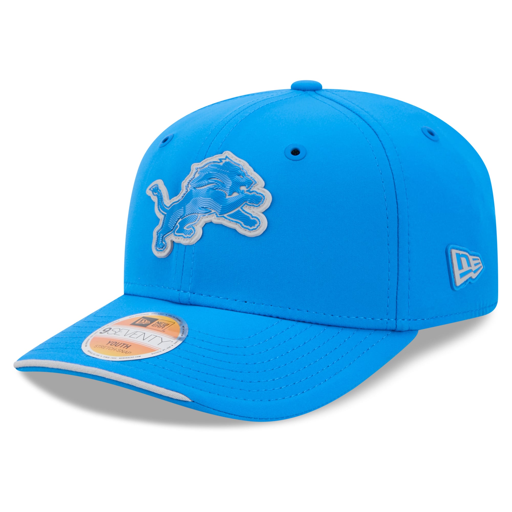 Youth New Era Blue Detroit Lions 2026 Sideline 9SEVENTY Adjustable Hat