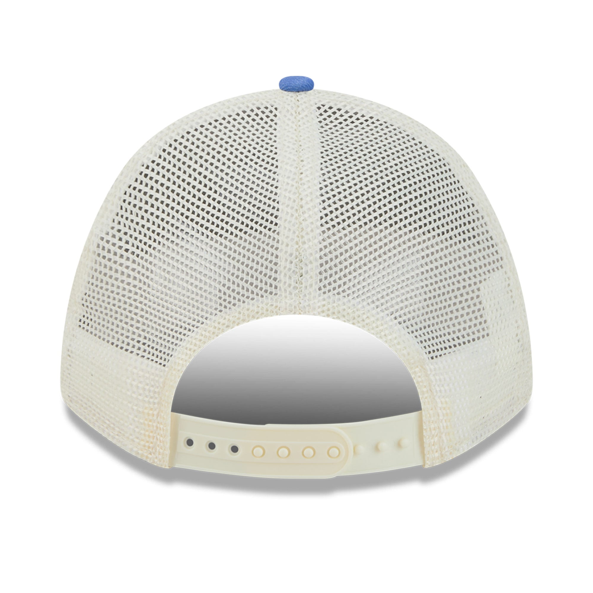 Casquette trucker ajustable New Era bleue Detroit Lions 9FORTY A-Frame M-Crown pour jeunes fans des Lions de Détroit