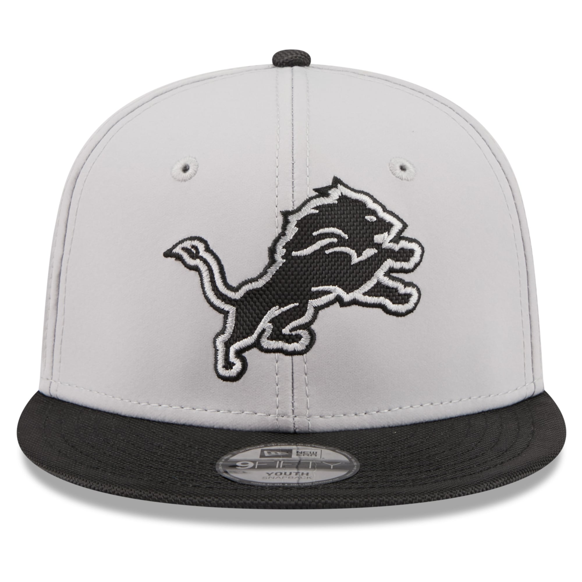 Youth New Era Silver Detroit Lions 2026 Rivalries Collection 9FIFTY Snapback Hat