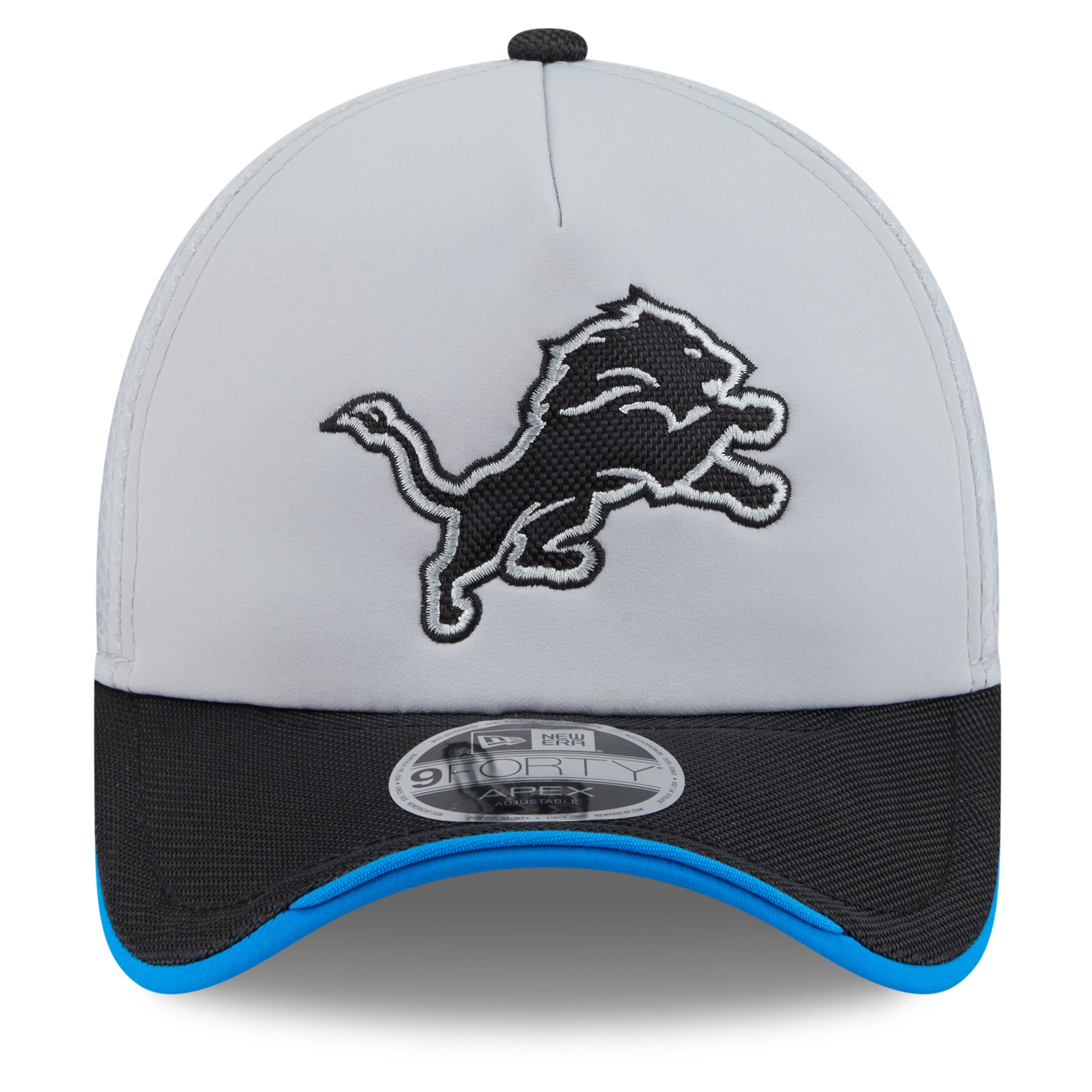 Youth New Era Silver Detroit Lions 2026 Rivalries Collection 9FORTY Apex Adjustable Hat