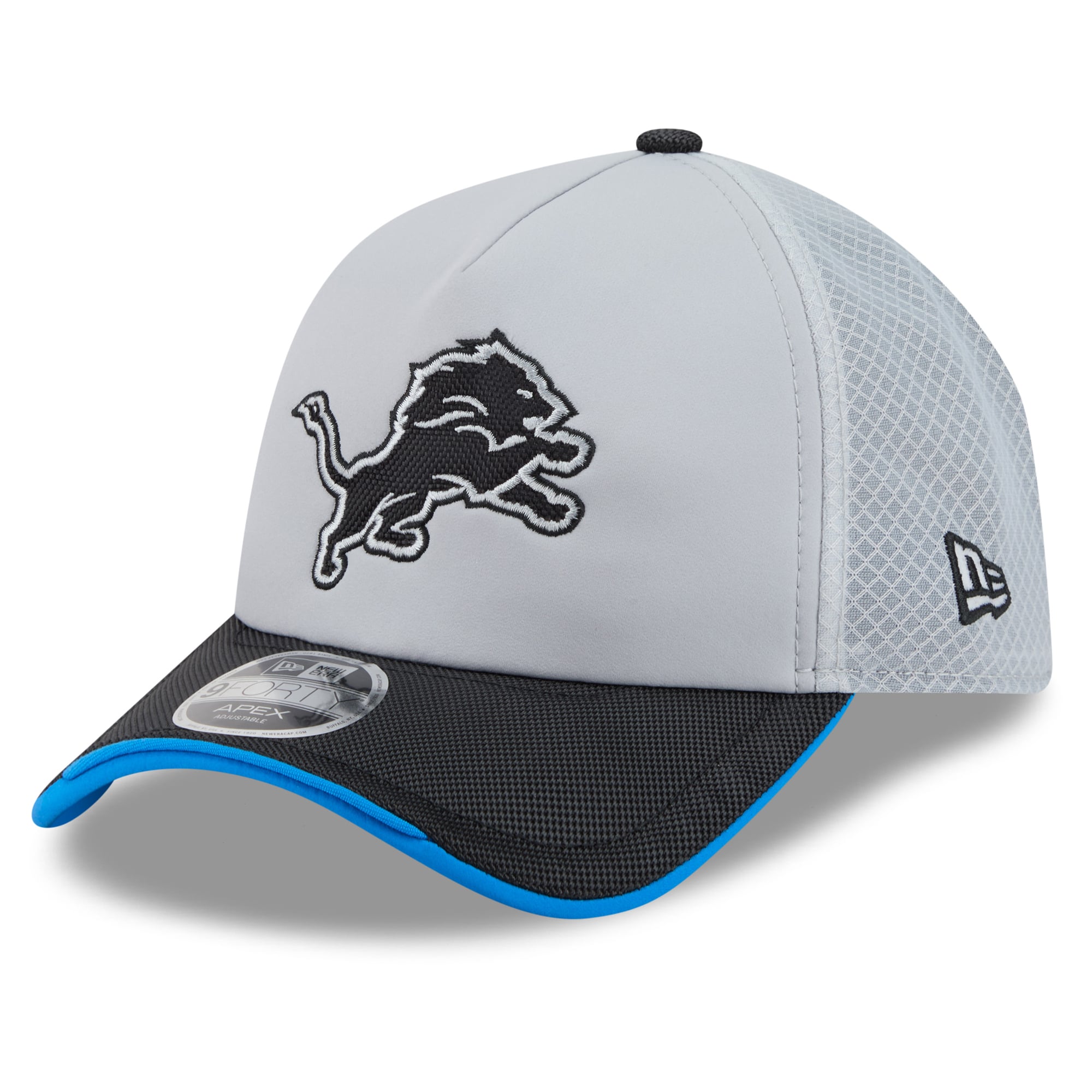 Youth New Era Silver Detroit Lions 2026 Rivalries Collection 9FORTY Apex Adjustable Hat
