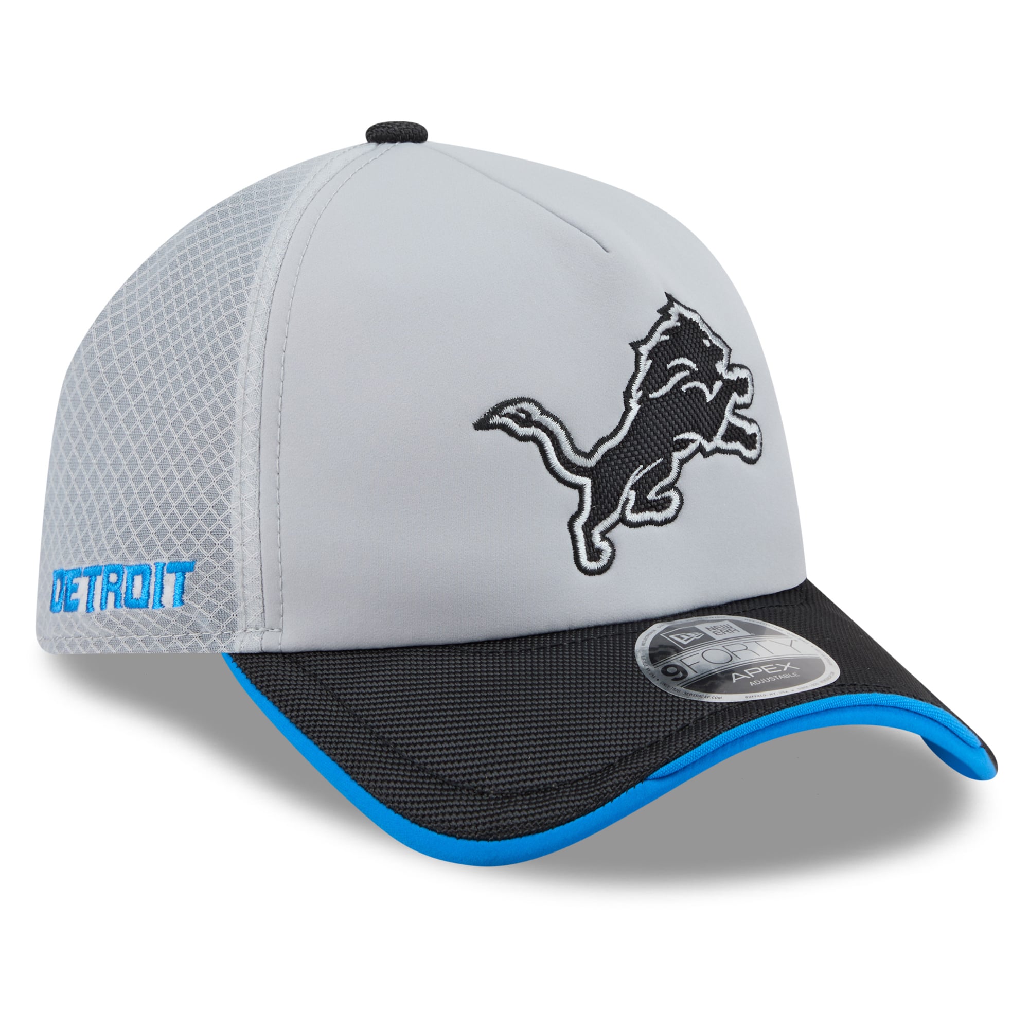 Youth New Era Silver Detroit Lions 2026 Rivalries Collection 9FORTY Apex Adjustable Hat