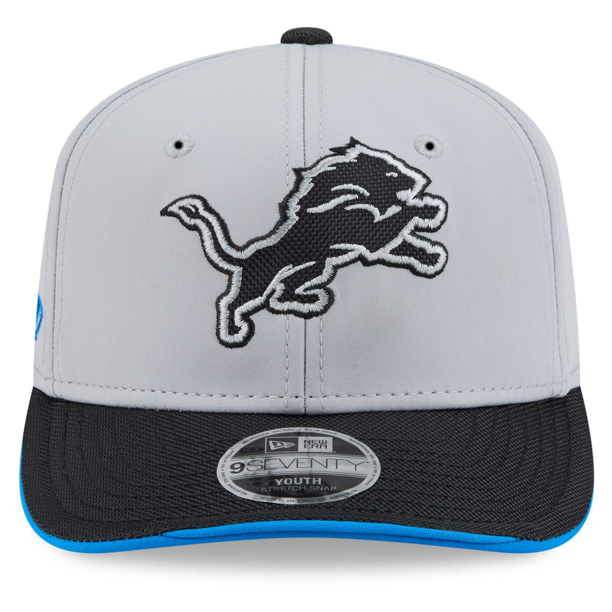 Youth New Era Silver Detroit Lions 2026 Rivalries Collection 9SEVENTY Adjustable Hat