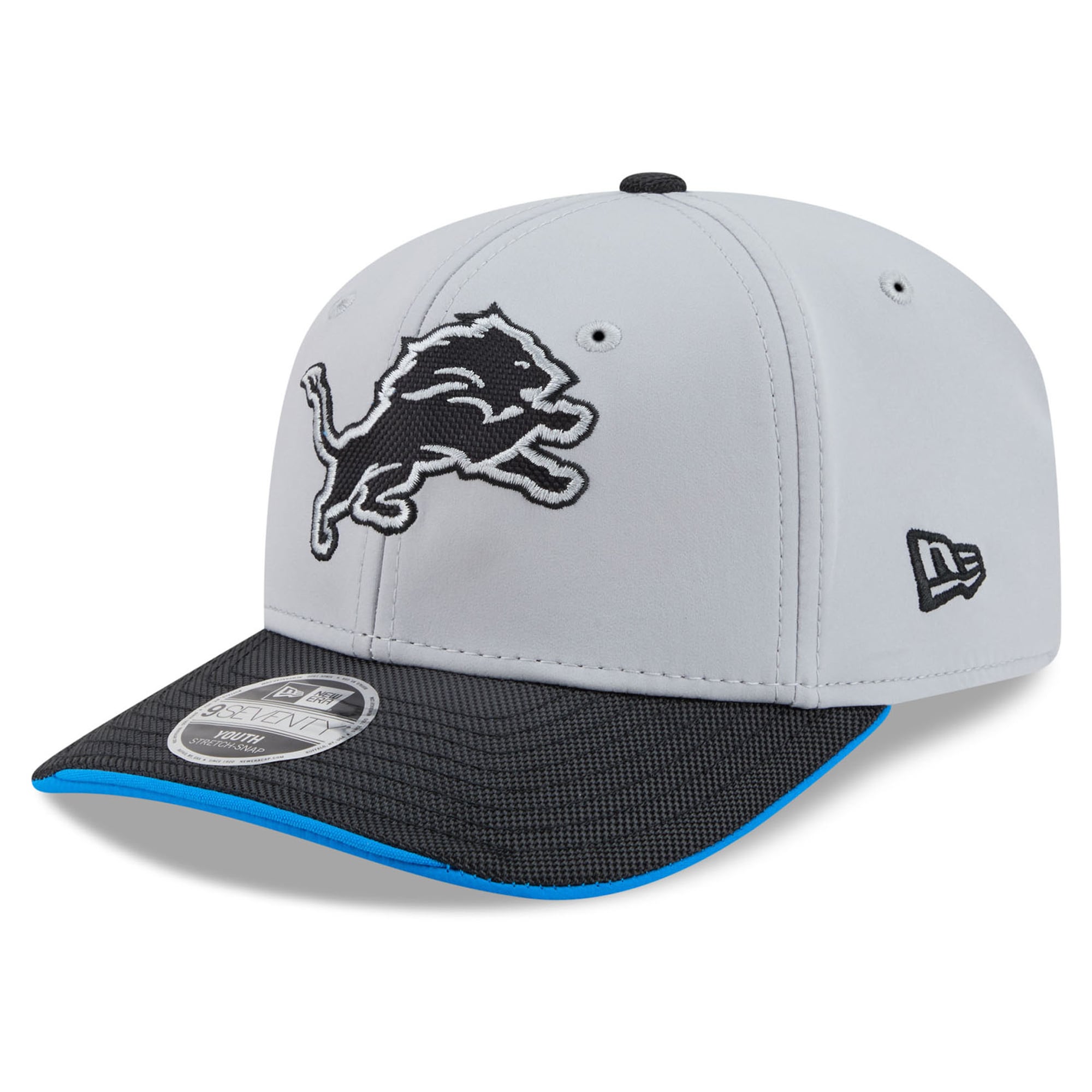Youth New Era Silver Detroit Lions 2026 Rivalries Collection 9SEVENTY Adjustable Hat
