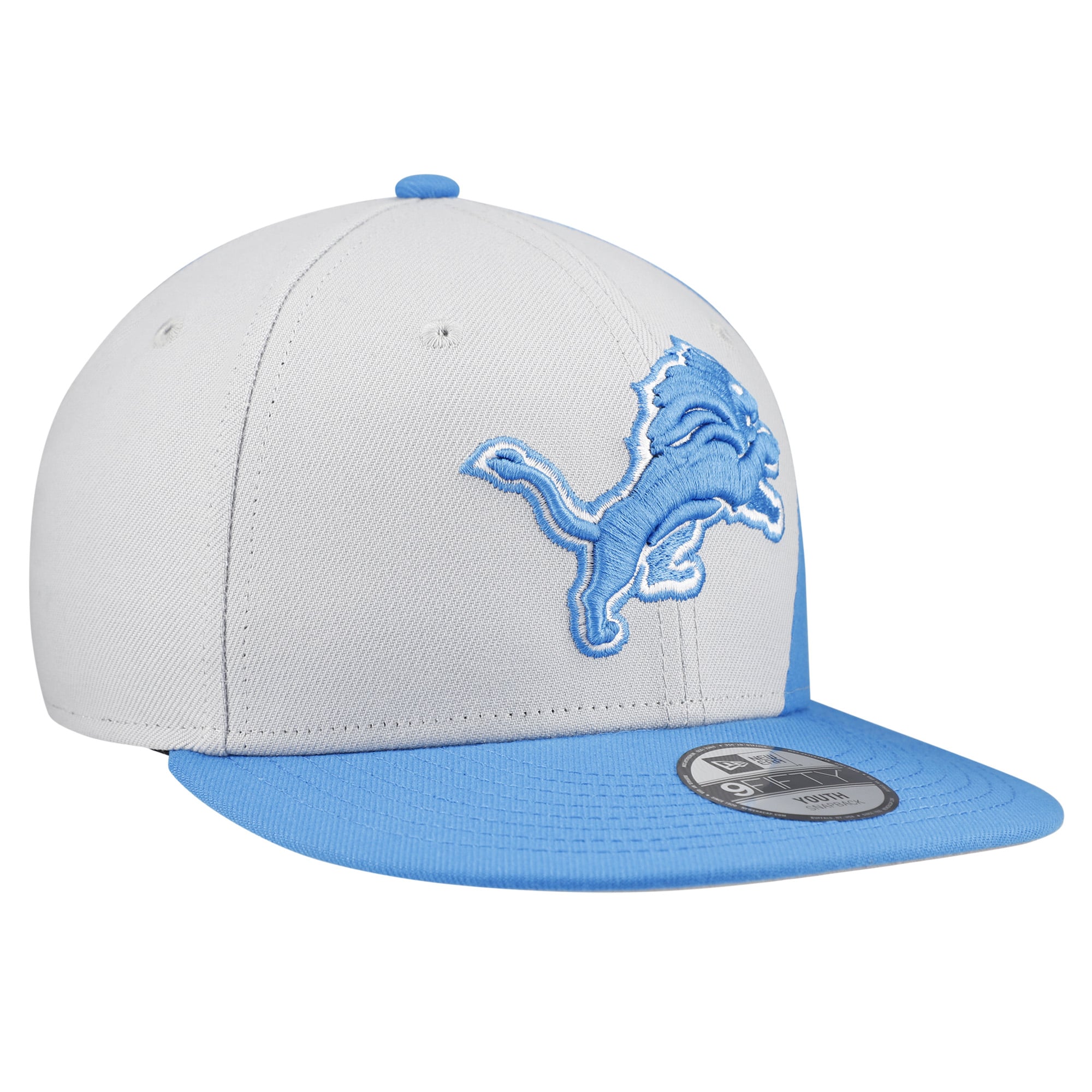 Casquette snapback New Era blanche Detroit Lions Shock 9FIFTY pour jeunes