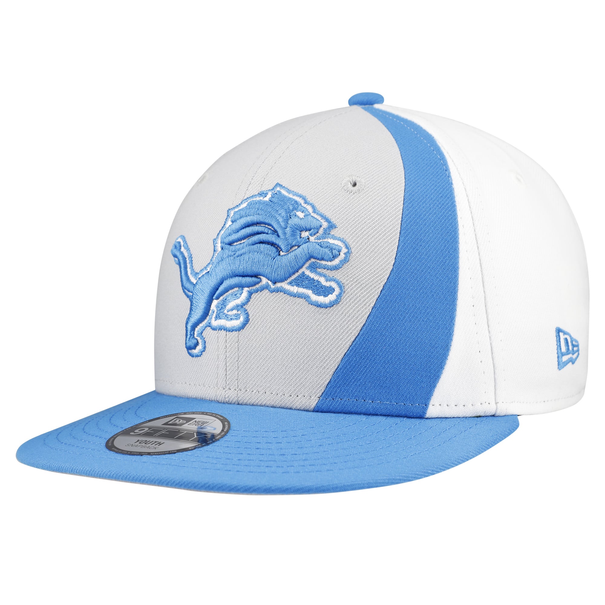 Casquette snapback New Era blanche Detroit Lions Shock 9FIFTY pour jeunes