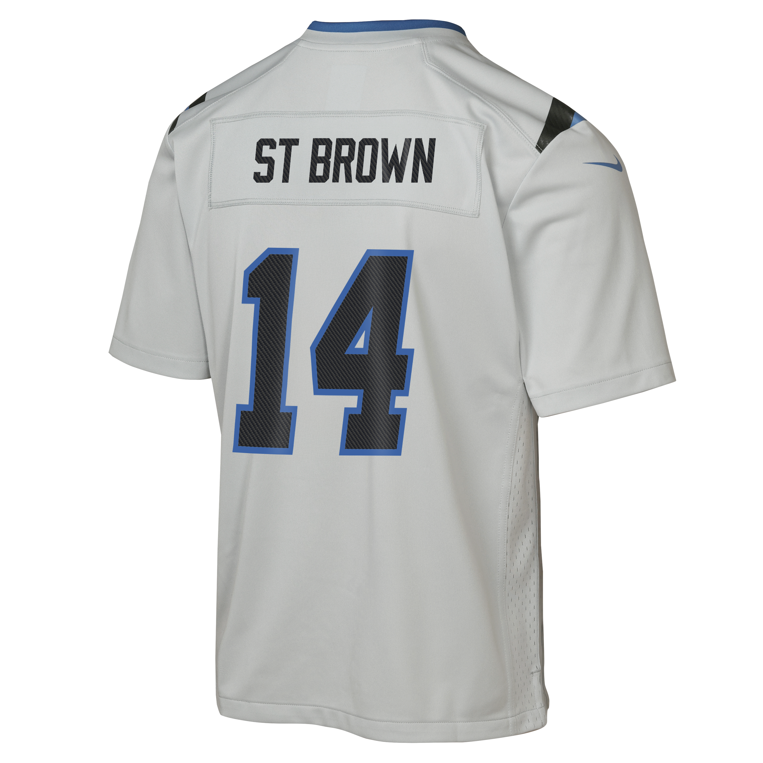 Youth Nike Amon-Ra St. Brown Silver Detroit Lions 2026 Rivalries Collection Game Jersey