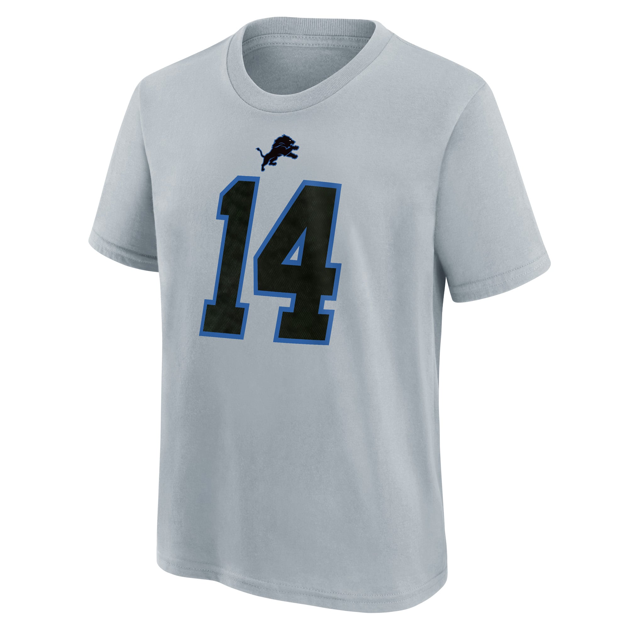 Youth Nike Amon-Ra St. Brown Silver Detroit Lions 2026 Rivalries Collection Name & Number T-Shirt