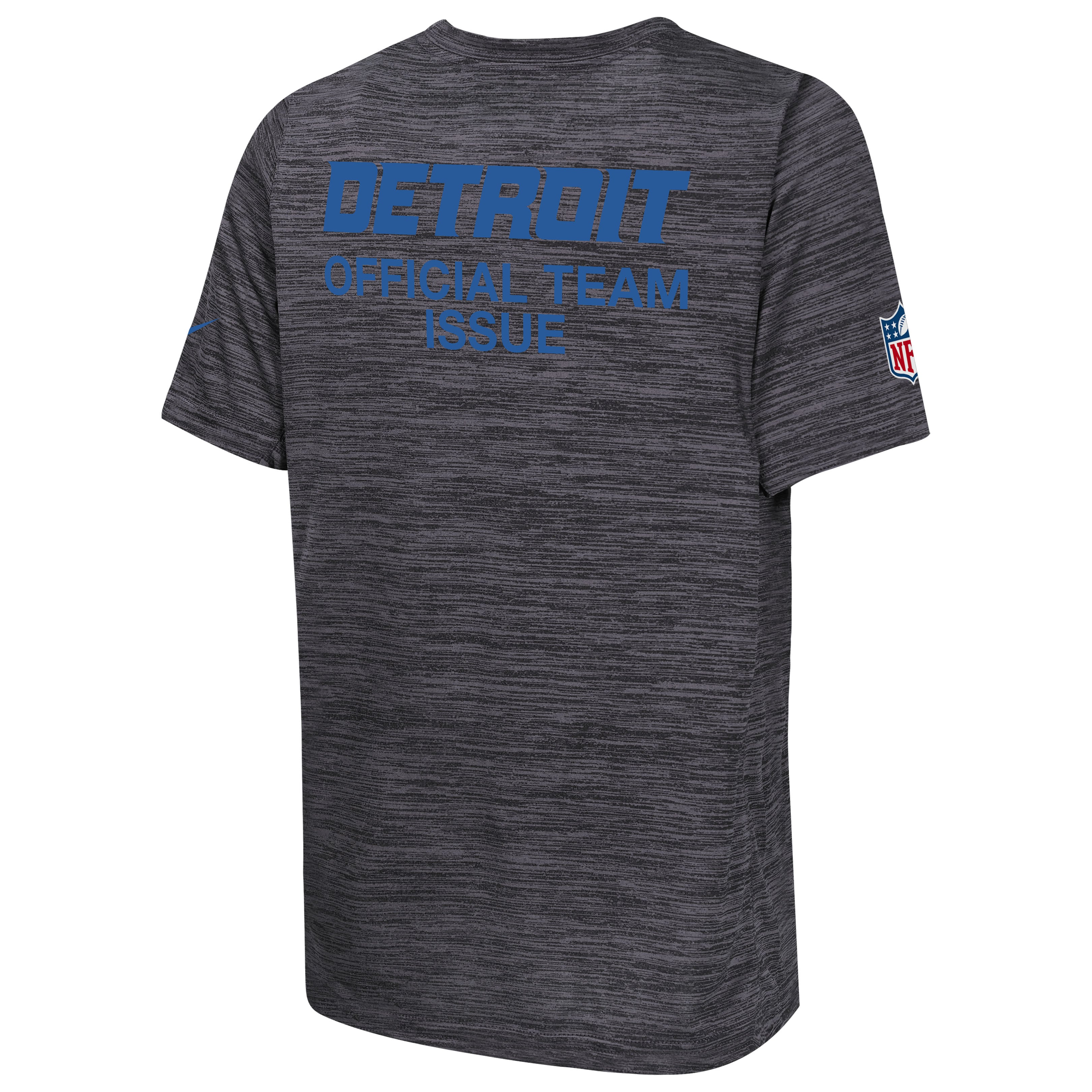 Youth Nike Anthracite Detroit Lions 2026 Rivalries Collection Sideline Velocity T-Shirt