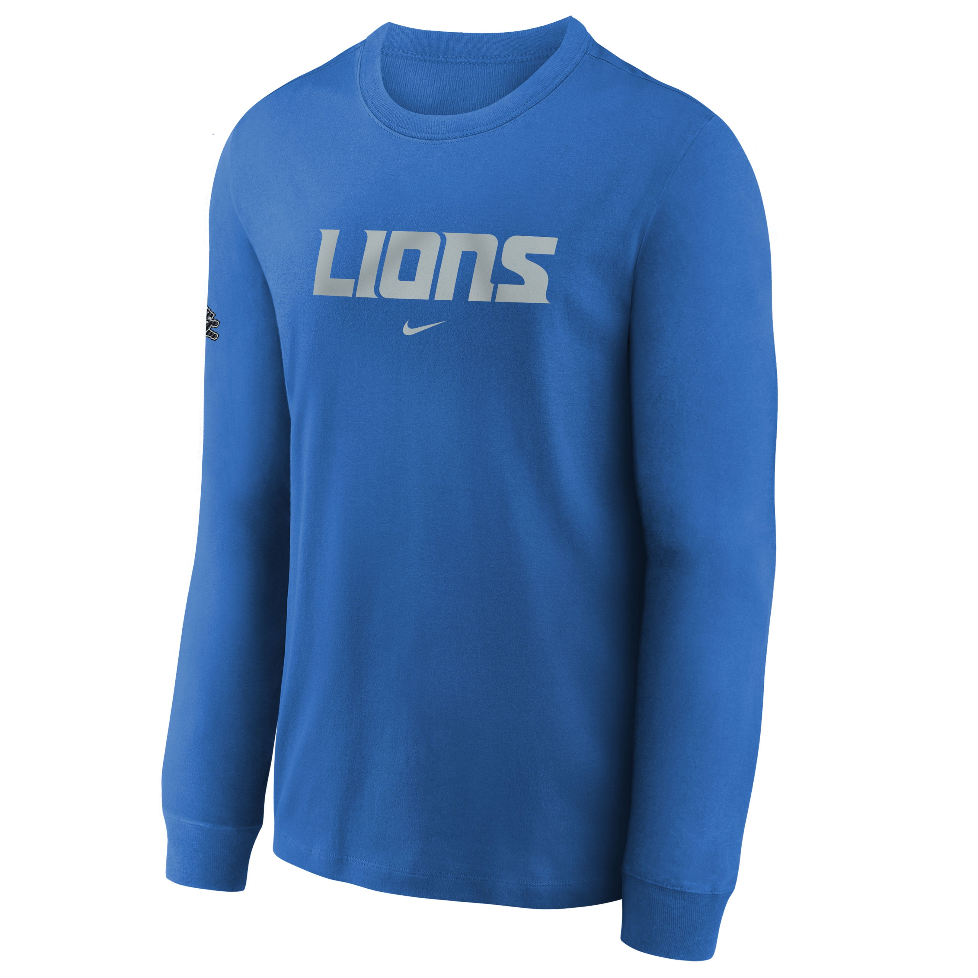 T-shirt à manches longues Nike Max90 bleu Detroit Lions Collection 2026 pour jeunes