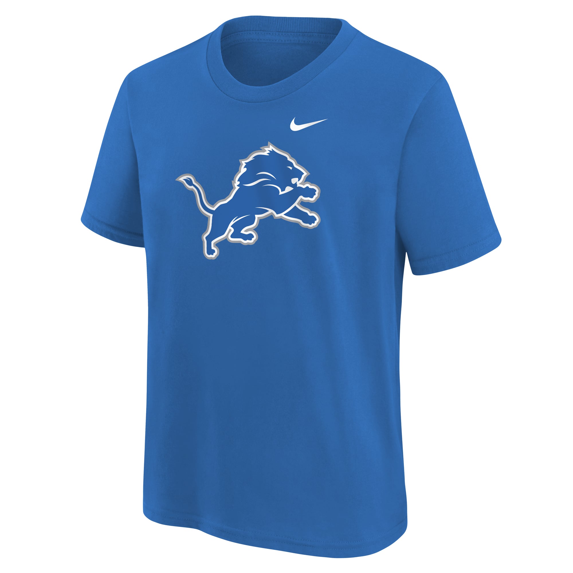 Youth Nike Blue Detroit Lions Logo T-Shirt