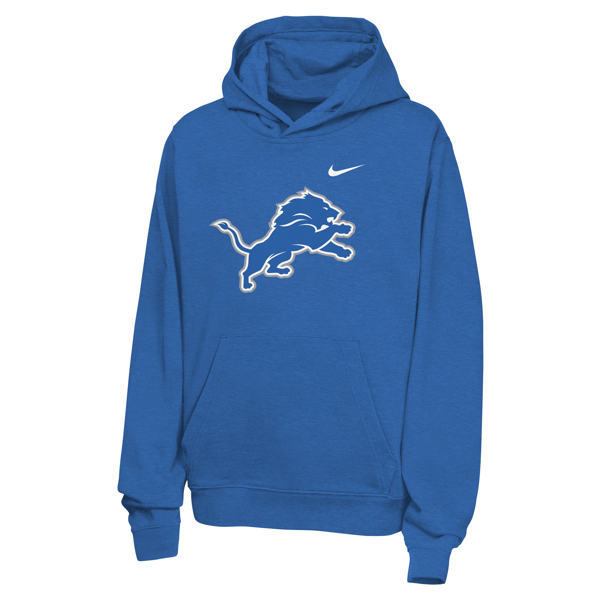Sweat à capuche en polaire Nike bleu Detroit Lions pour enfant