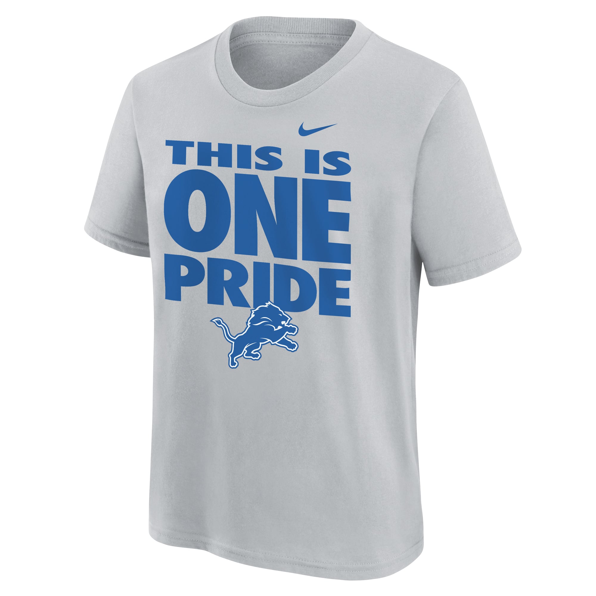 Youth Nike  Gray Detroit Lions Slogan T-Shirt
