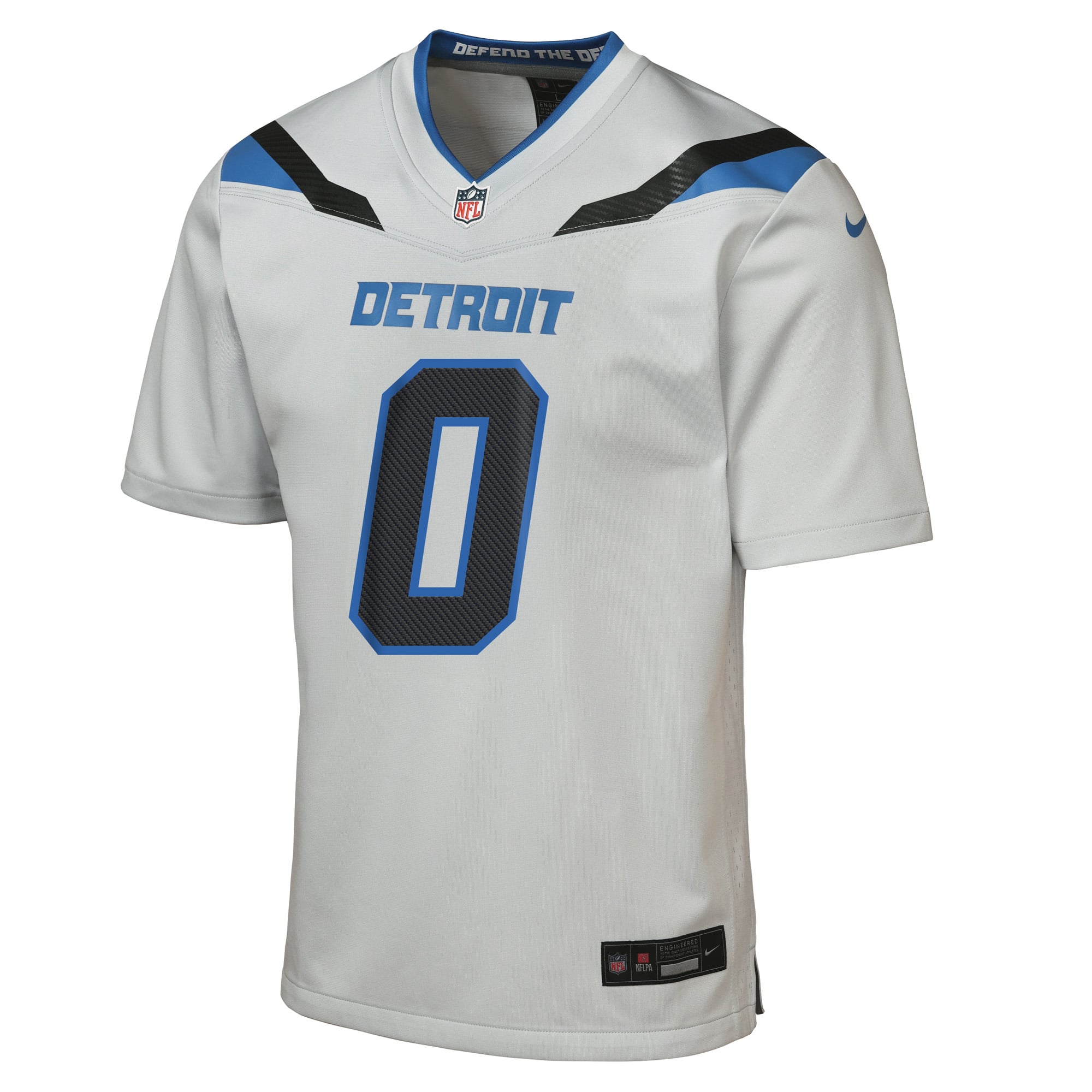 Youth Nike Jahmyr Gibbs Silver Detroit Lions 2026 Rivalries Collection Game Jersey