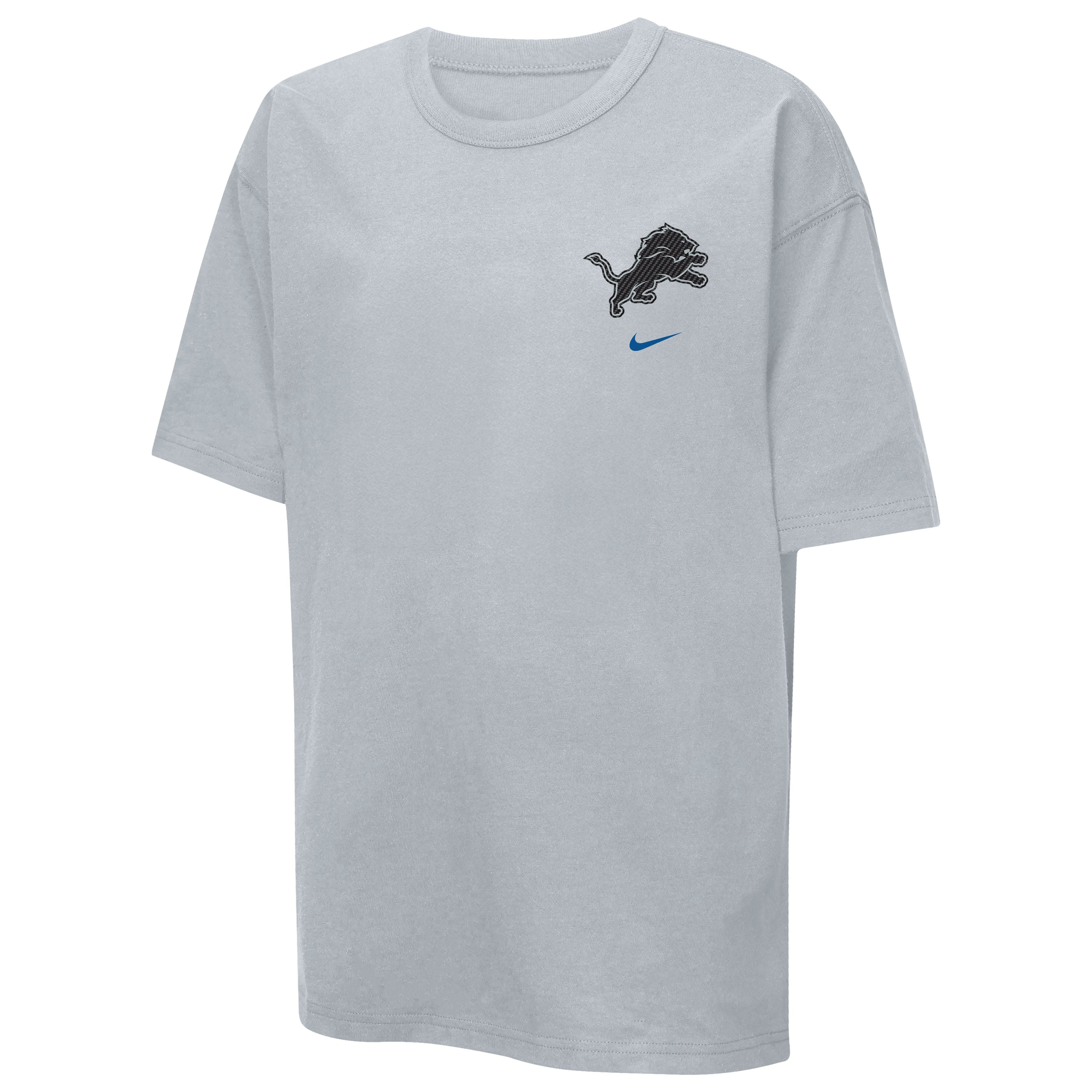 Youth Nike  Silver Detroit Lions 2026 Rivalries Collection Helmet Max90 T-Shirt