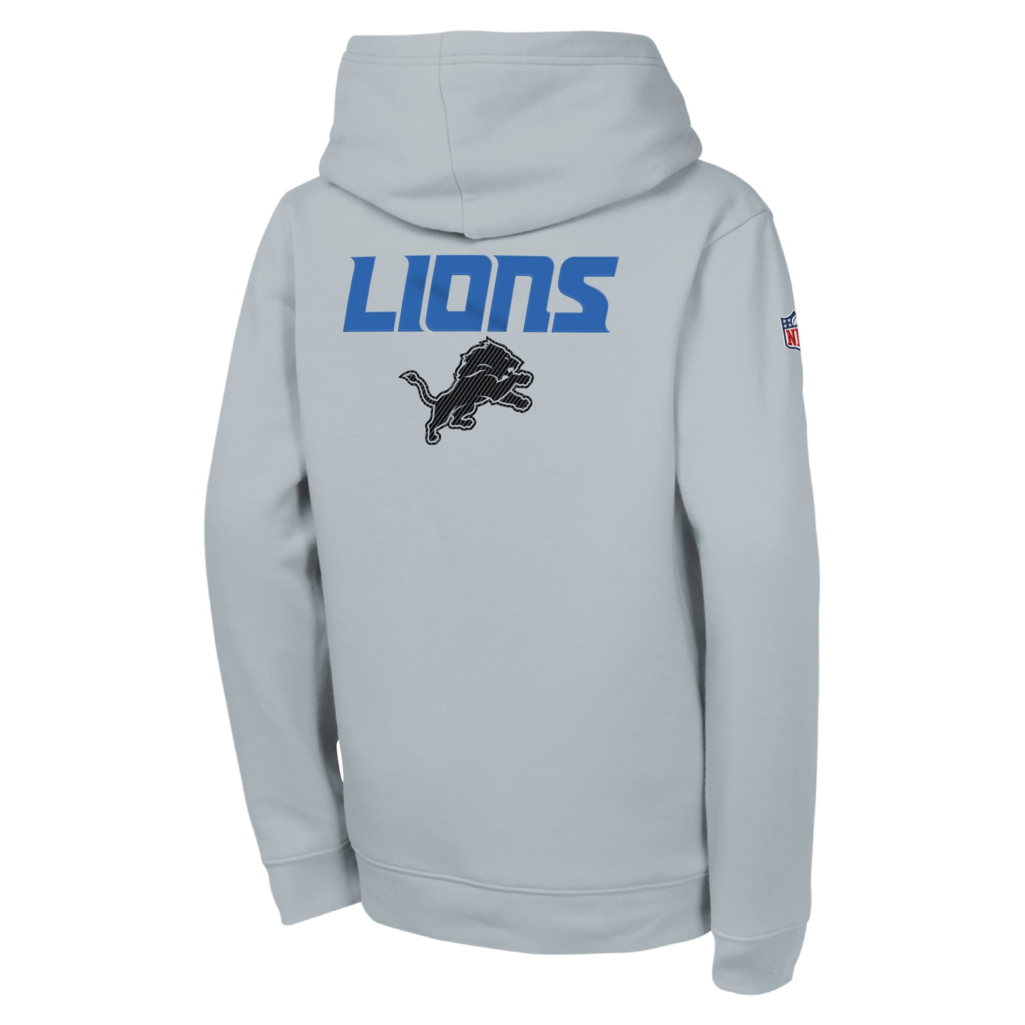 Youth Nike  Silver Detroit Lions 2026 Rivalries Collection Sideline Club Fleece Pullover Hoodie