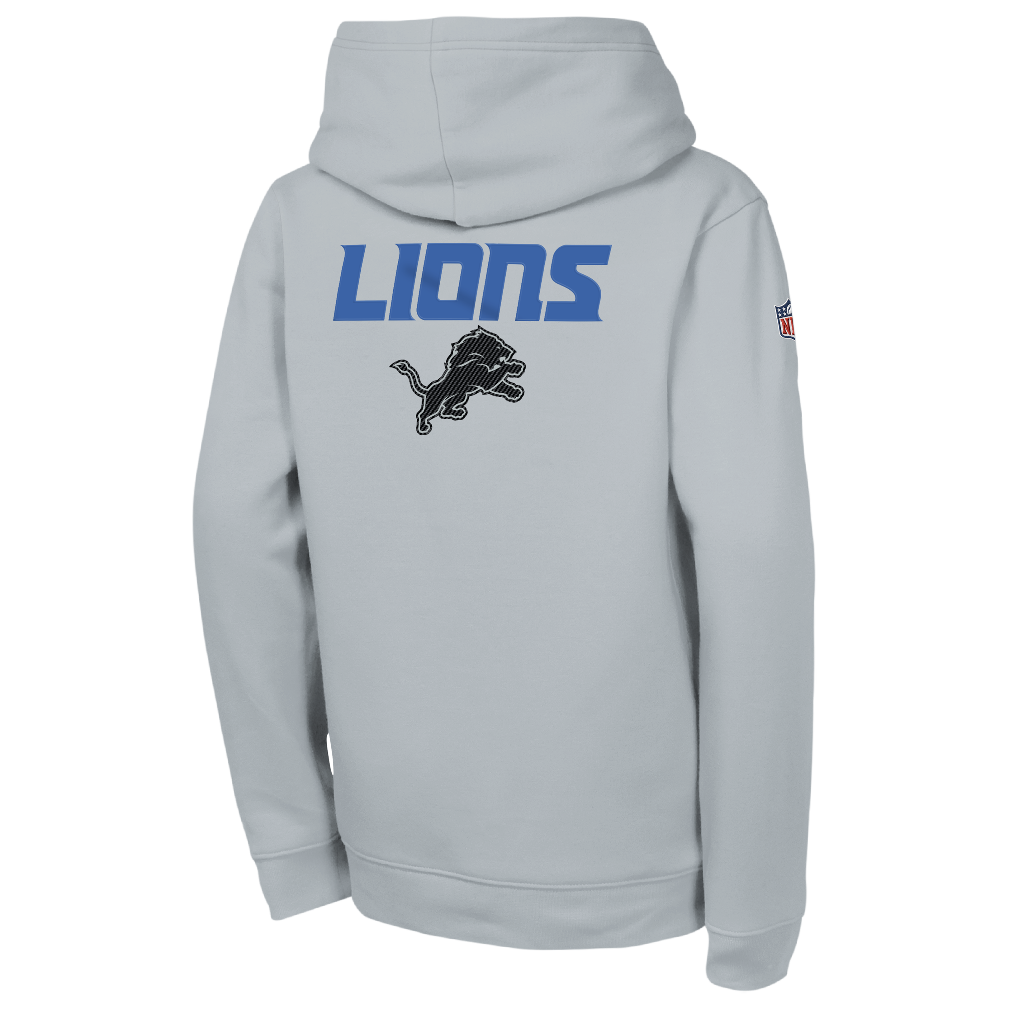 Sweat à capuche polaire Nike Silver Detroit Lions 2026 Rivalries Collection Sideline Club pour jeunes