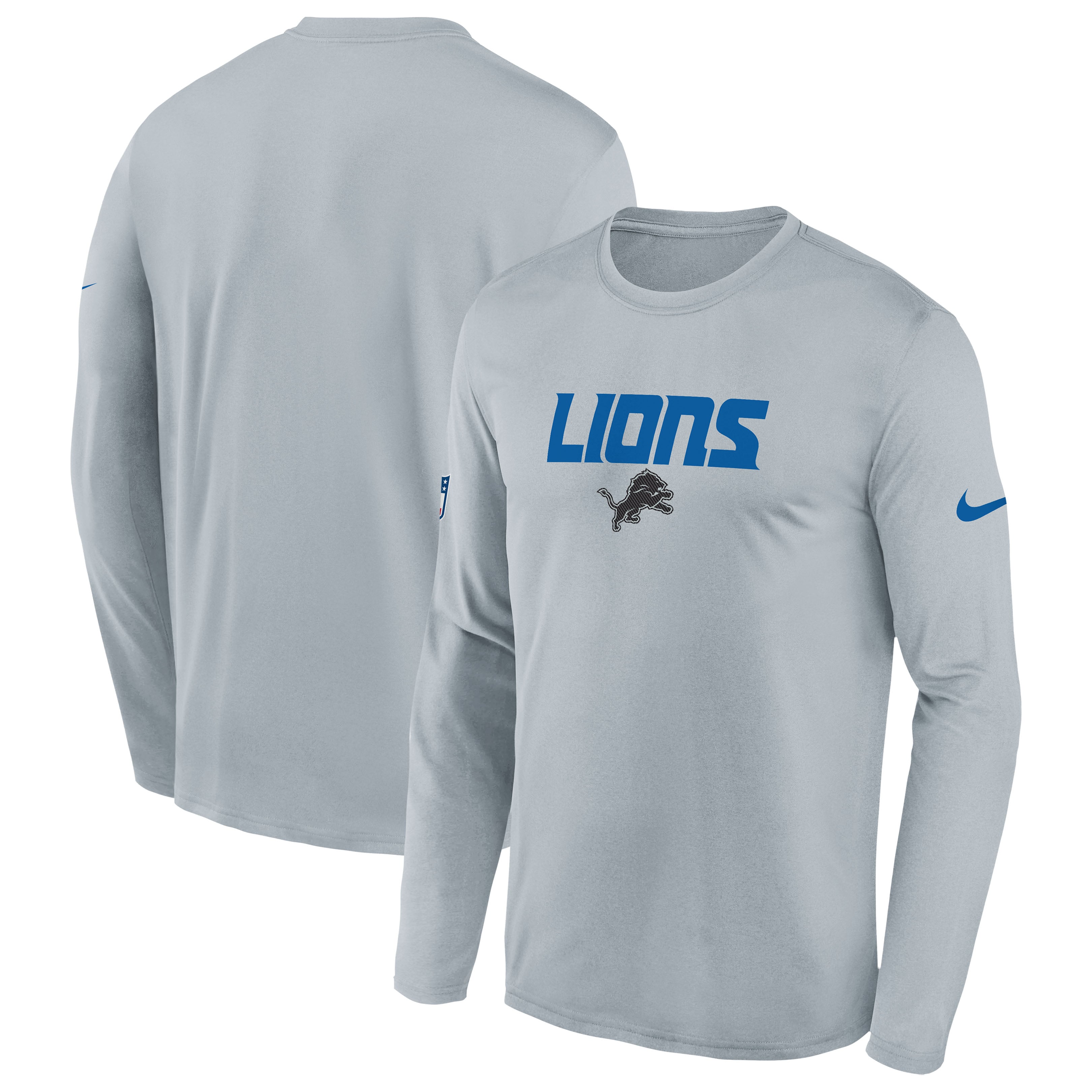 T-shirt à manches longues Nike Silver Detroit Lions Collection 2026 Rivalries Legend pour jeunes
