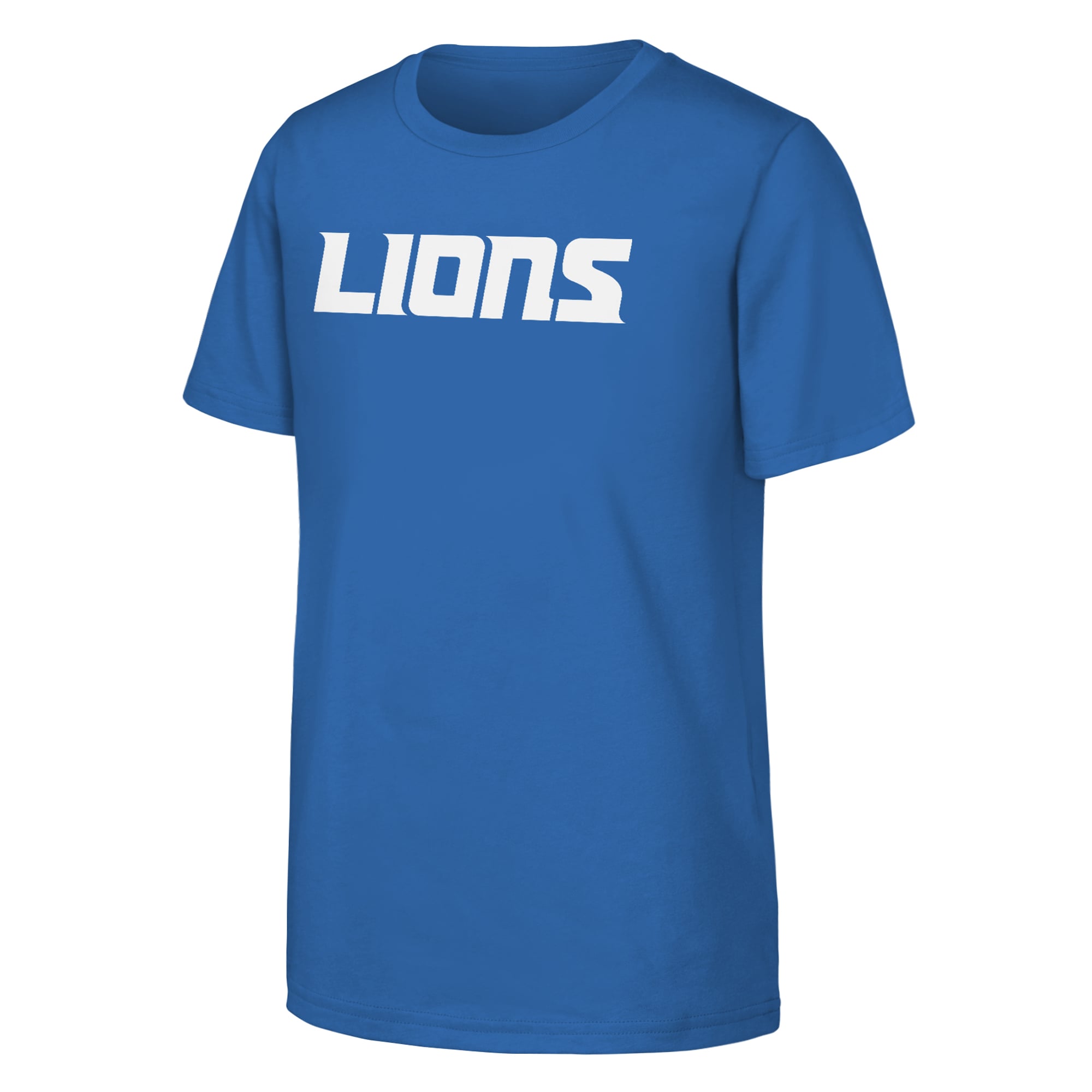 T-shirt pour jeunes Outerstuff Amon-Ra St. Brown Blue Detroit Lions avec nom et numéro