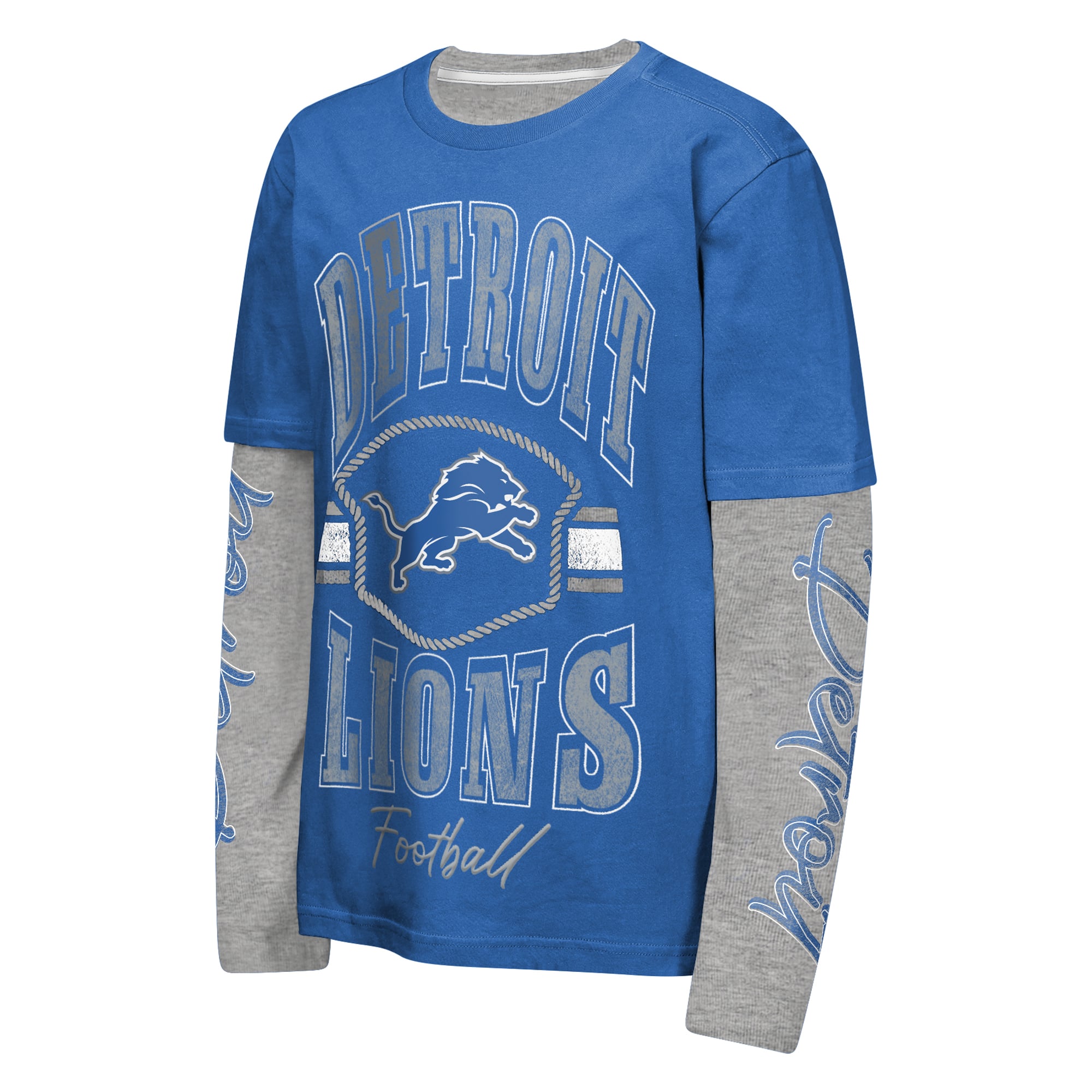 Youth Outerstuff Blue Detroit Lions Motion Combo Set