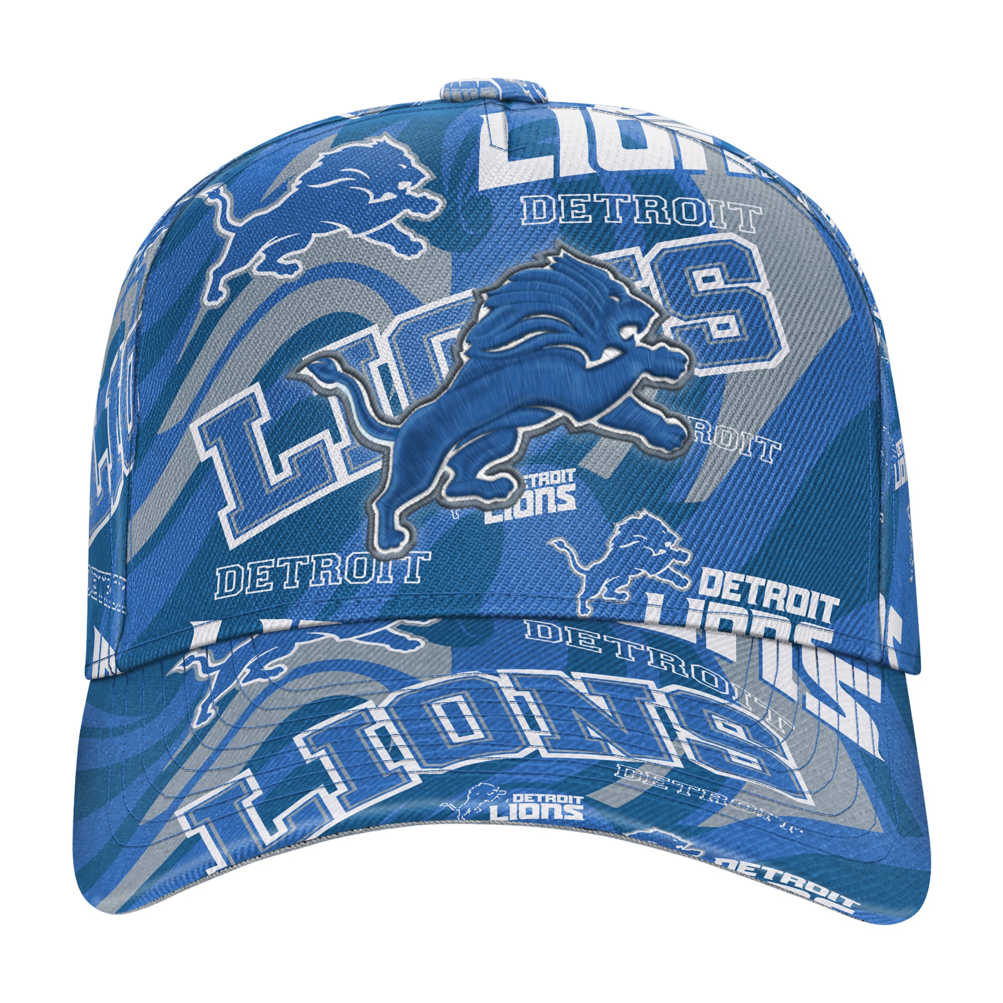 Youth Outerstuff Blue Detroit Lions Shift Adjustable Hat